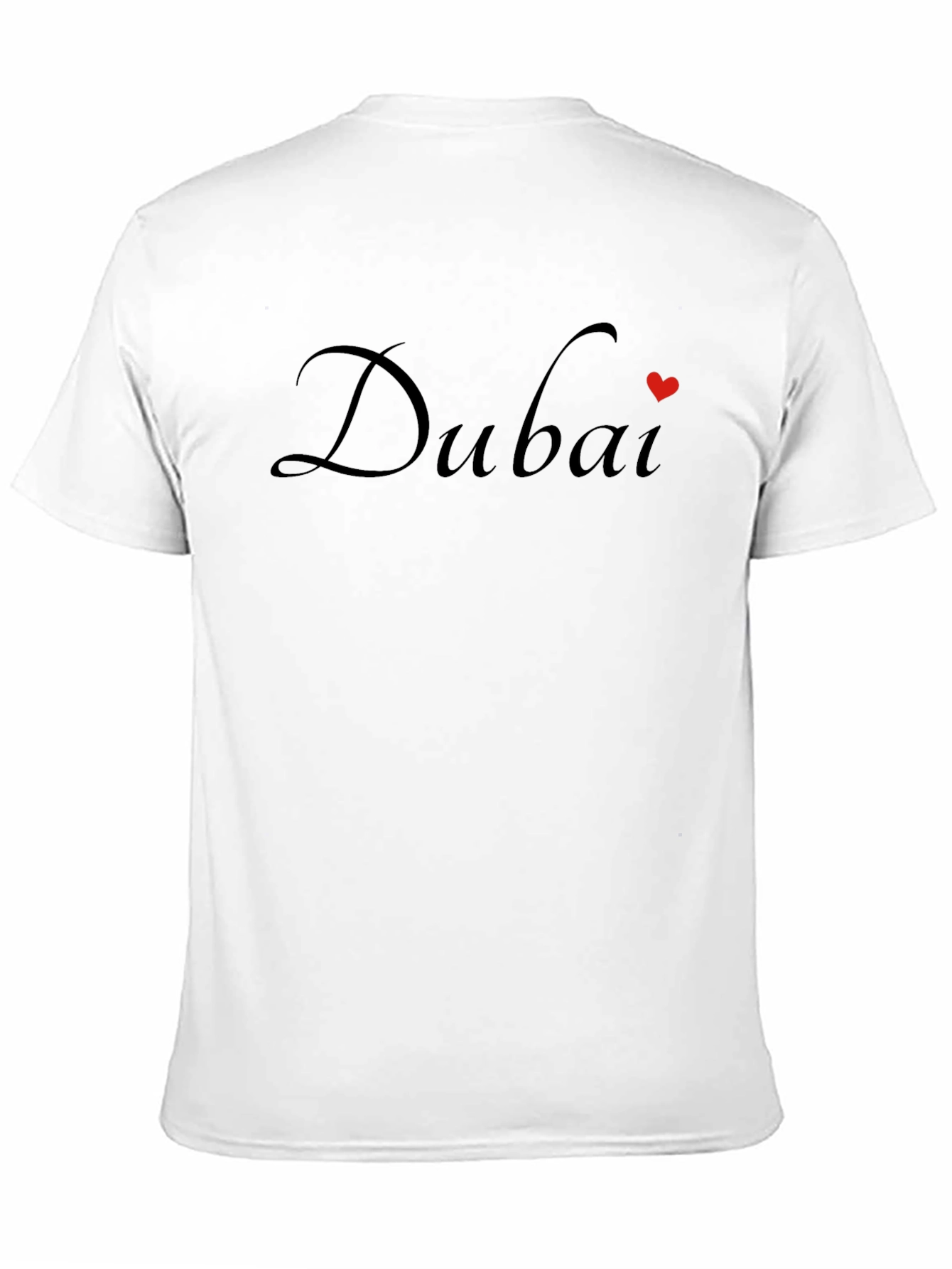 Dubai Heart T-Shirt - Stylish Black Tee