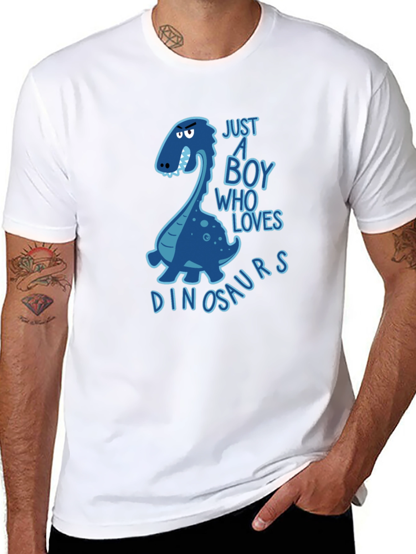 Boys Dinosaur Lover T-Shirt - Cute Dino Graphic Tee