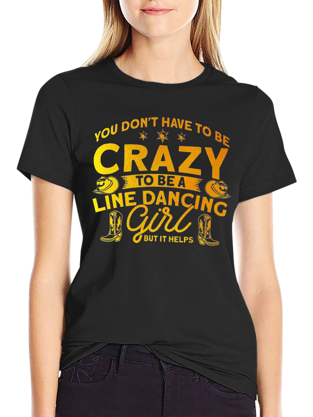 Crazy Line Dancing Girl T-Shirt