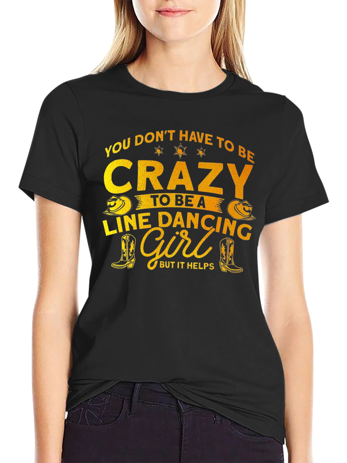 Crazy Line Dancing Girl T-Shirt