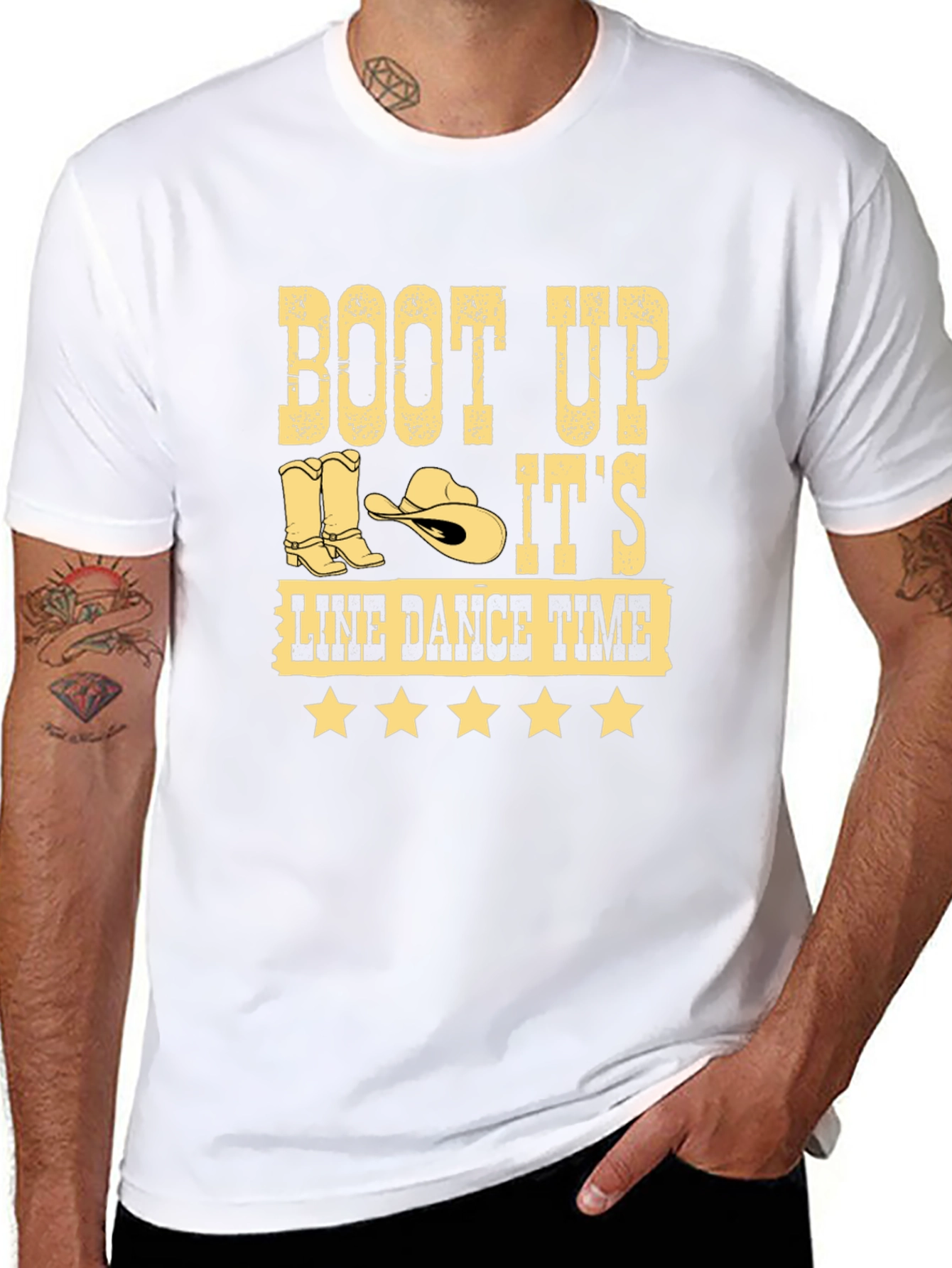 Boot Up Line Dance Time Black T-Shirt