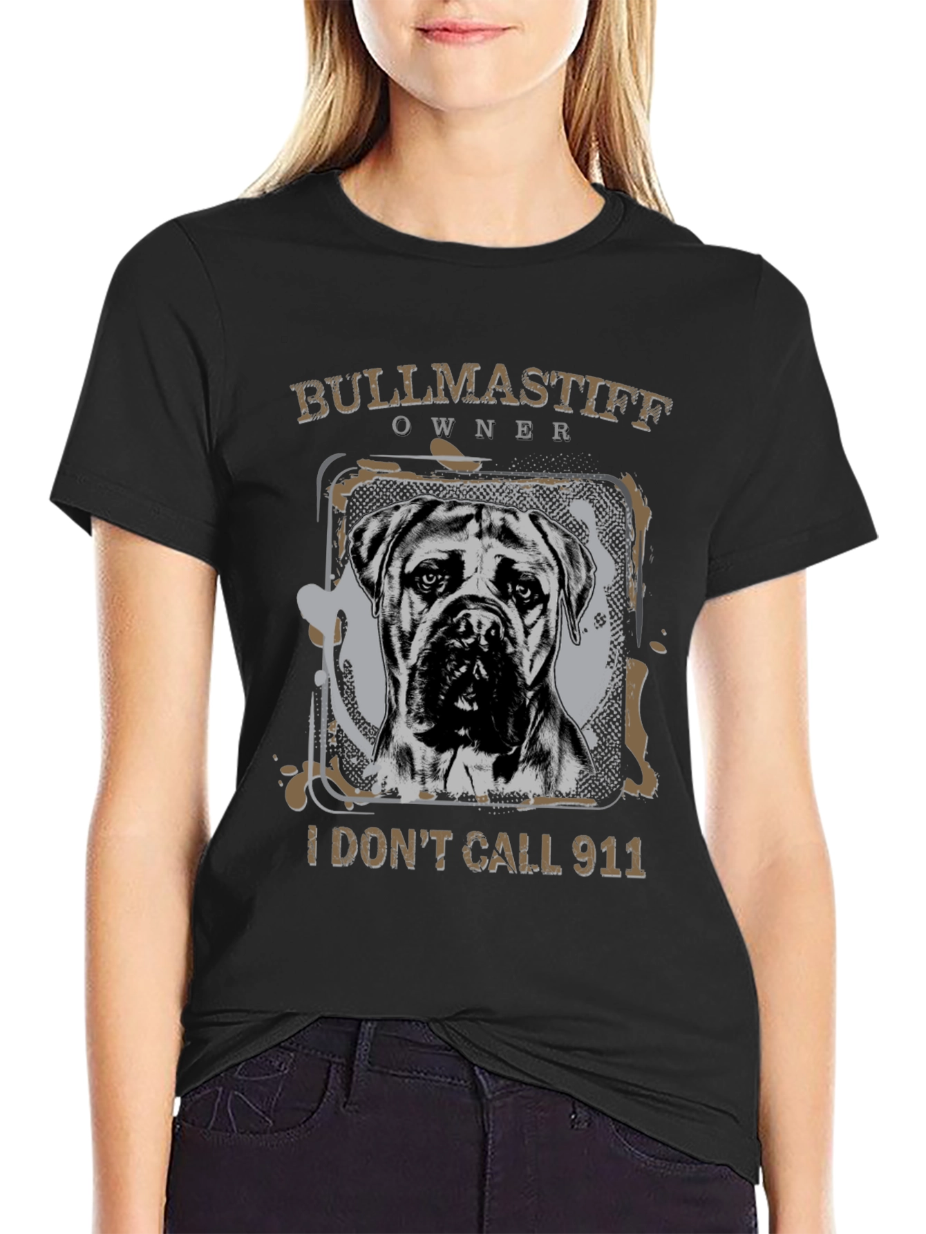 Bullmastiff Owner T-Shirt - I Dont Call 911