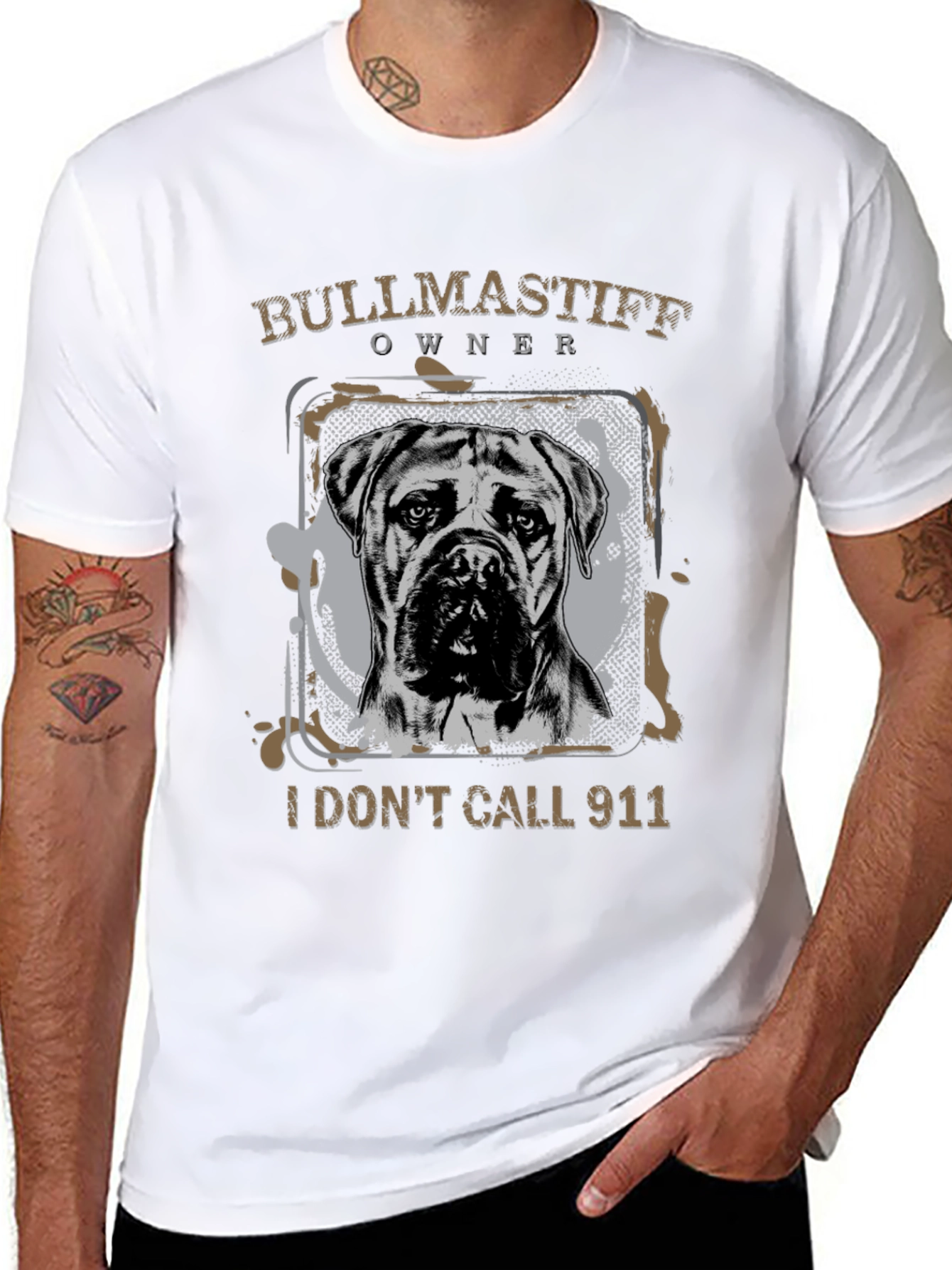 Bullmastiff Owner T-Shirt - I Dont Call 911