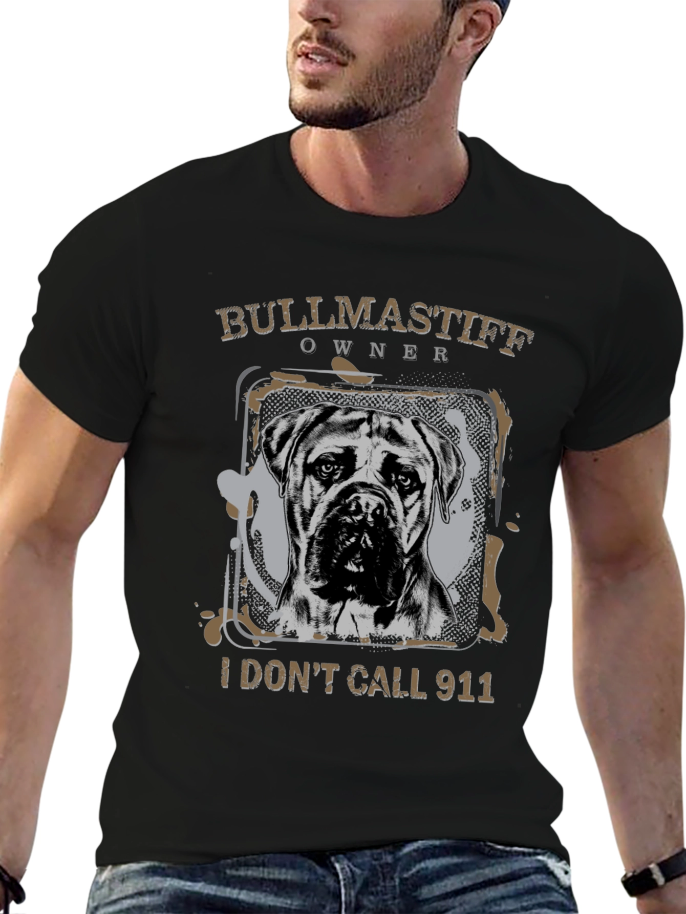 Bullmastiff Owner T-Shirt - I Dont Call 911