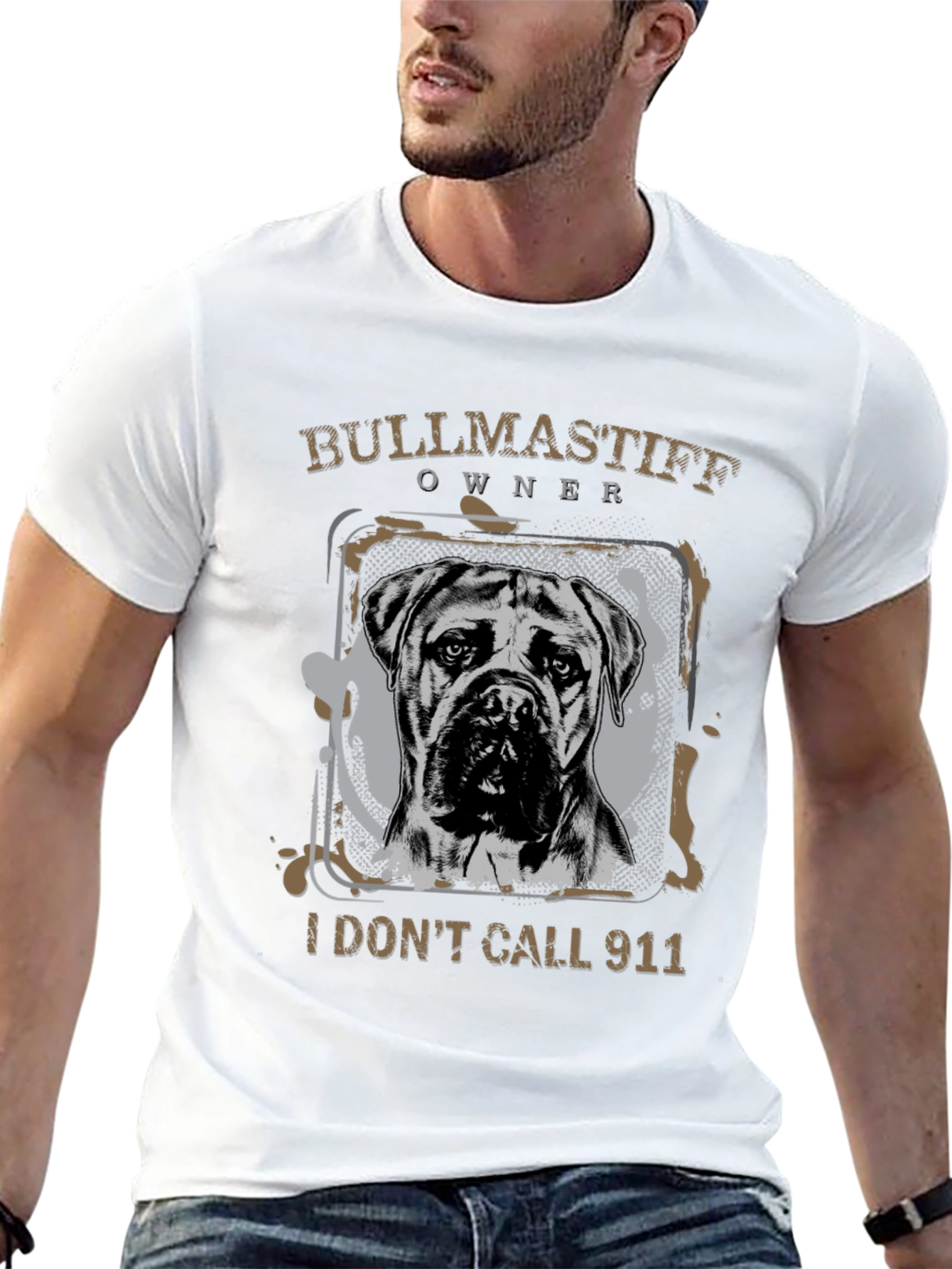 Bullmastiff Owner T-Shirt - I Dont Call 911