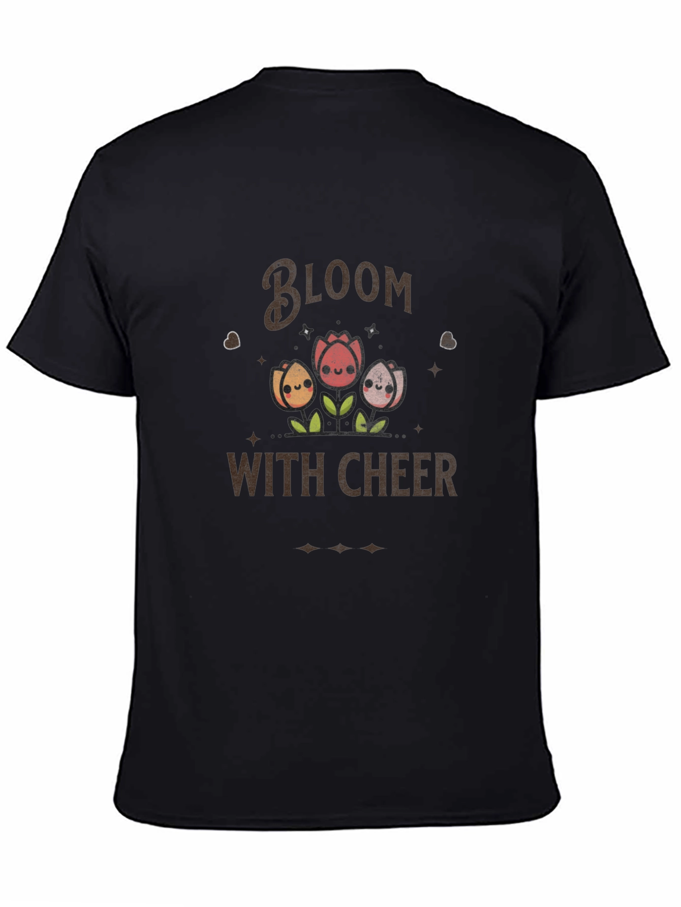 Bloom with Cheer T-Shirt - Cute Floral Design