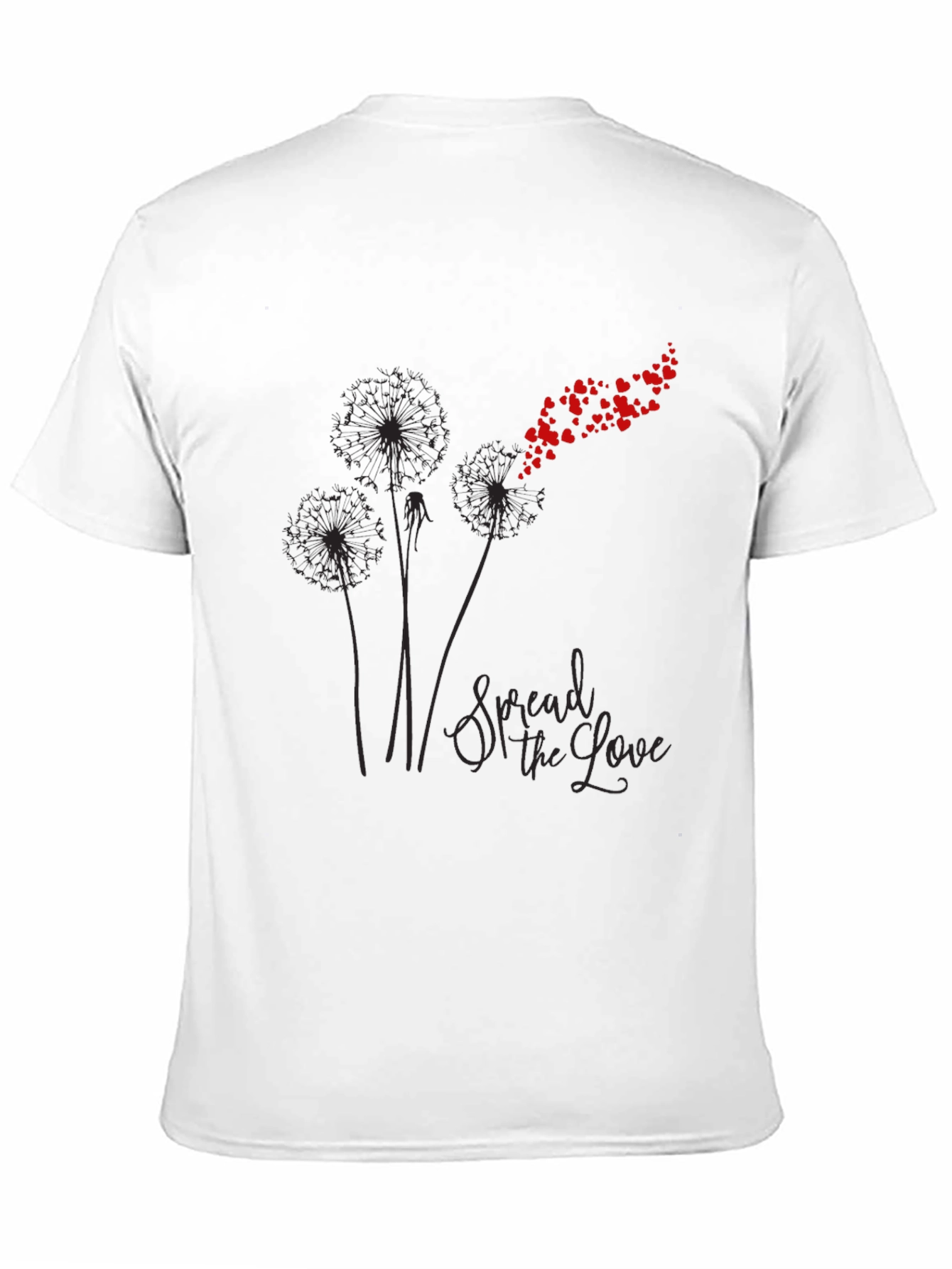 Spread the Love Graphic Tee - Black Cotton Blend