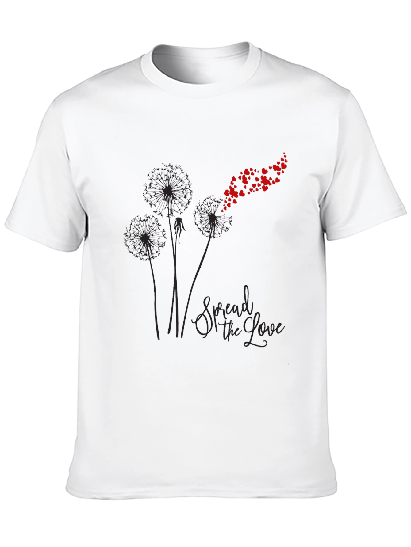 Spread the Love Graphic Tee - Black Cotton Blend