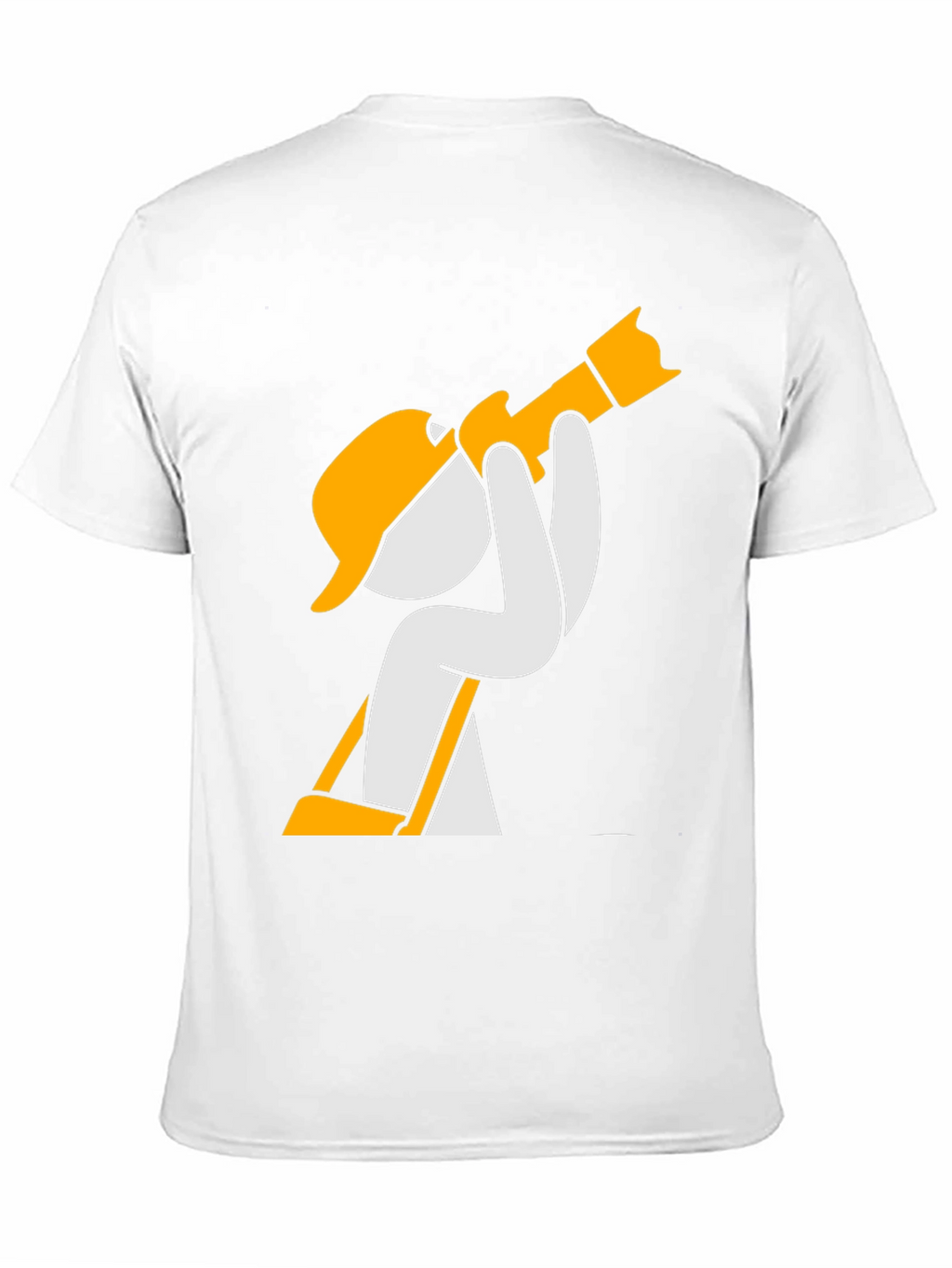 Construction Worker Cartoon Graphic T-Shirt