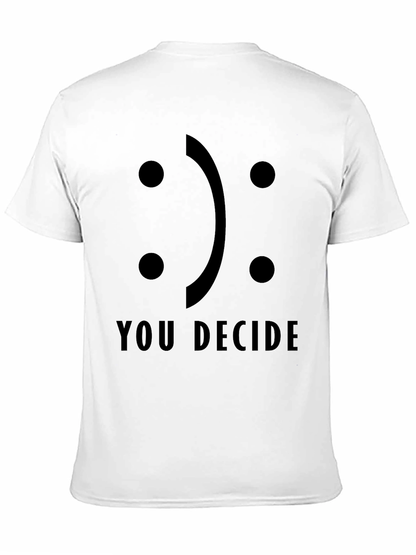 Decide Your Mood Black Graphic Tee - Unisex