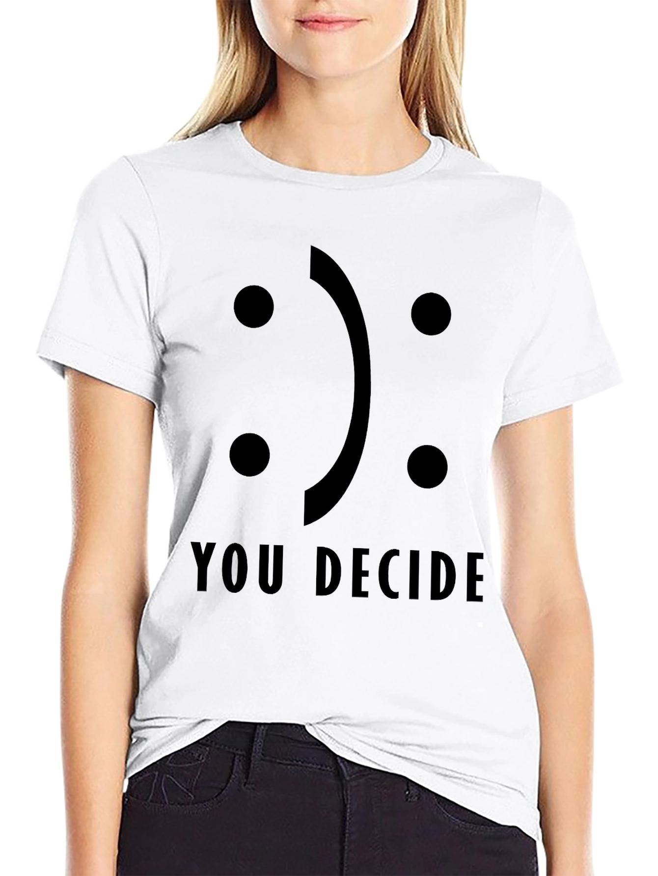 Decide Your Mood Black Graphic Tee - Unisex