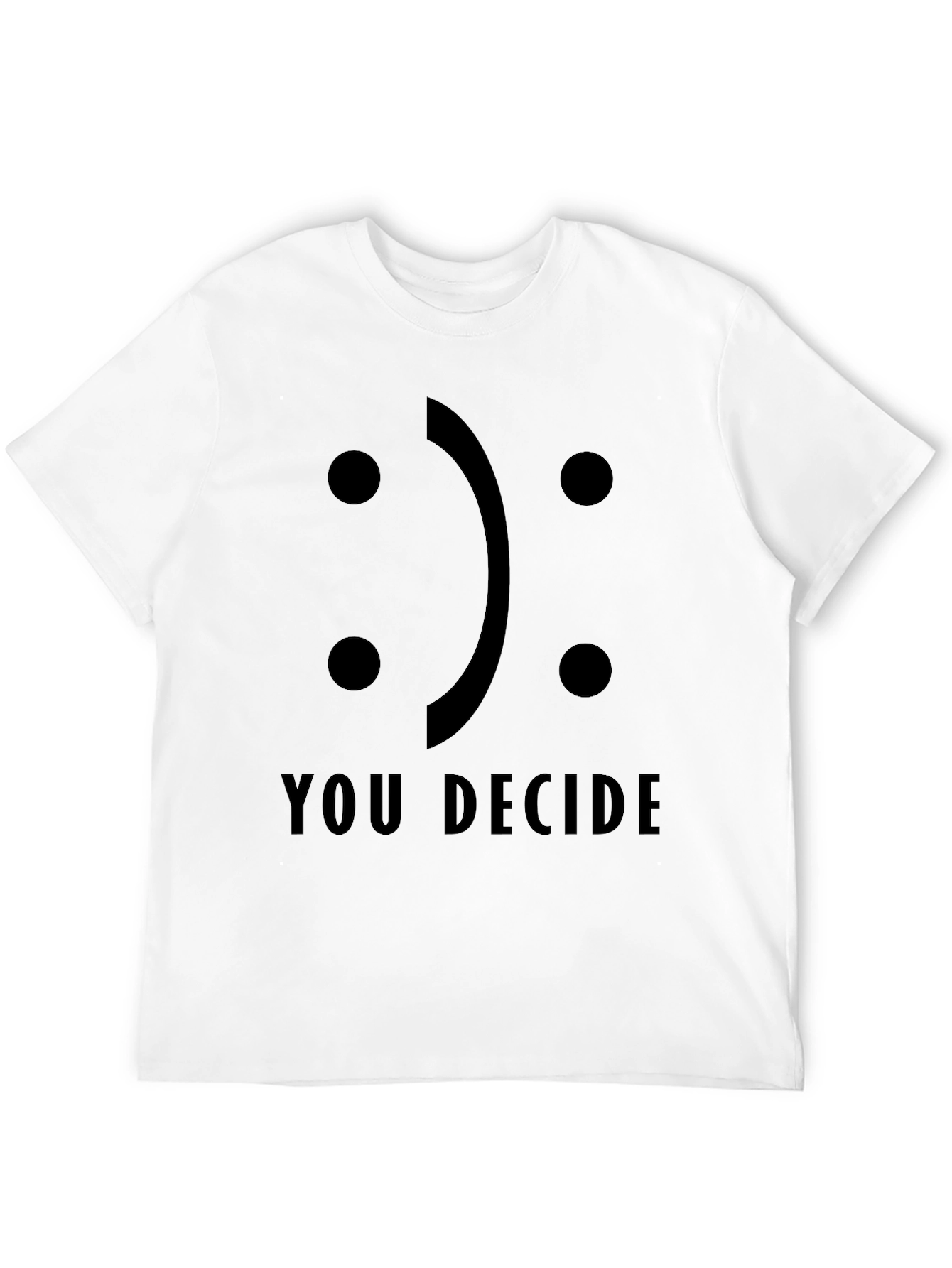 Decide Your Mood Black Graphic Tee - Unisex