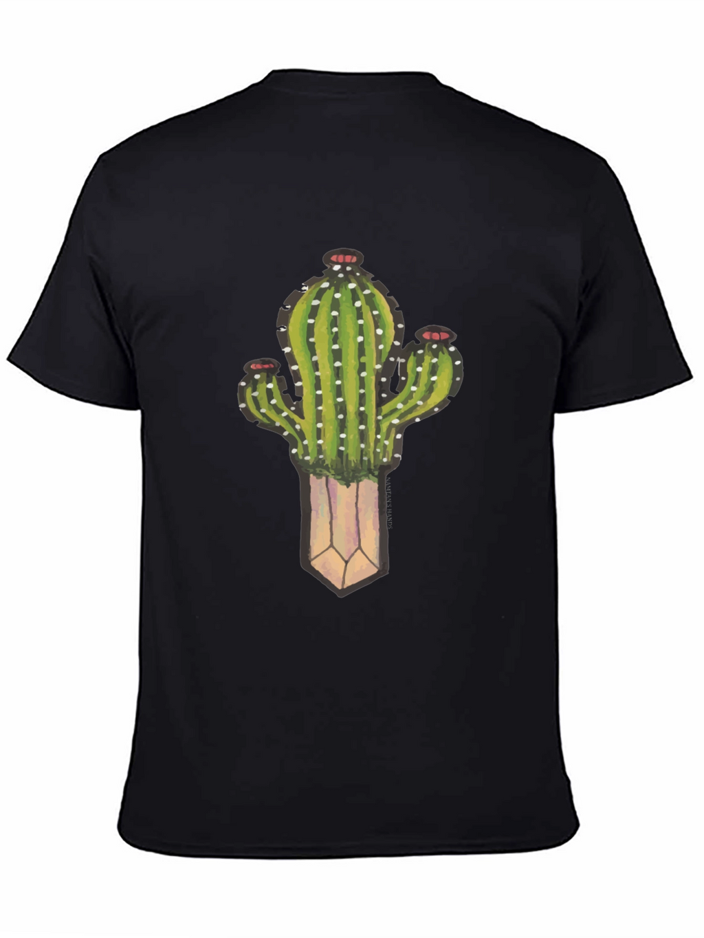 Cactus Plant Graphic Black T-Shirt