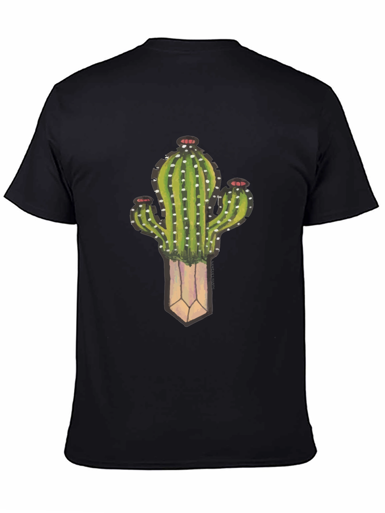 Cactus Plant Graphic Black T-Shirt