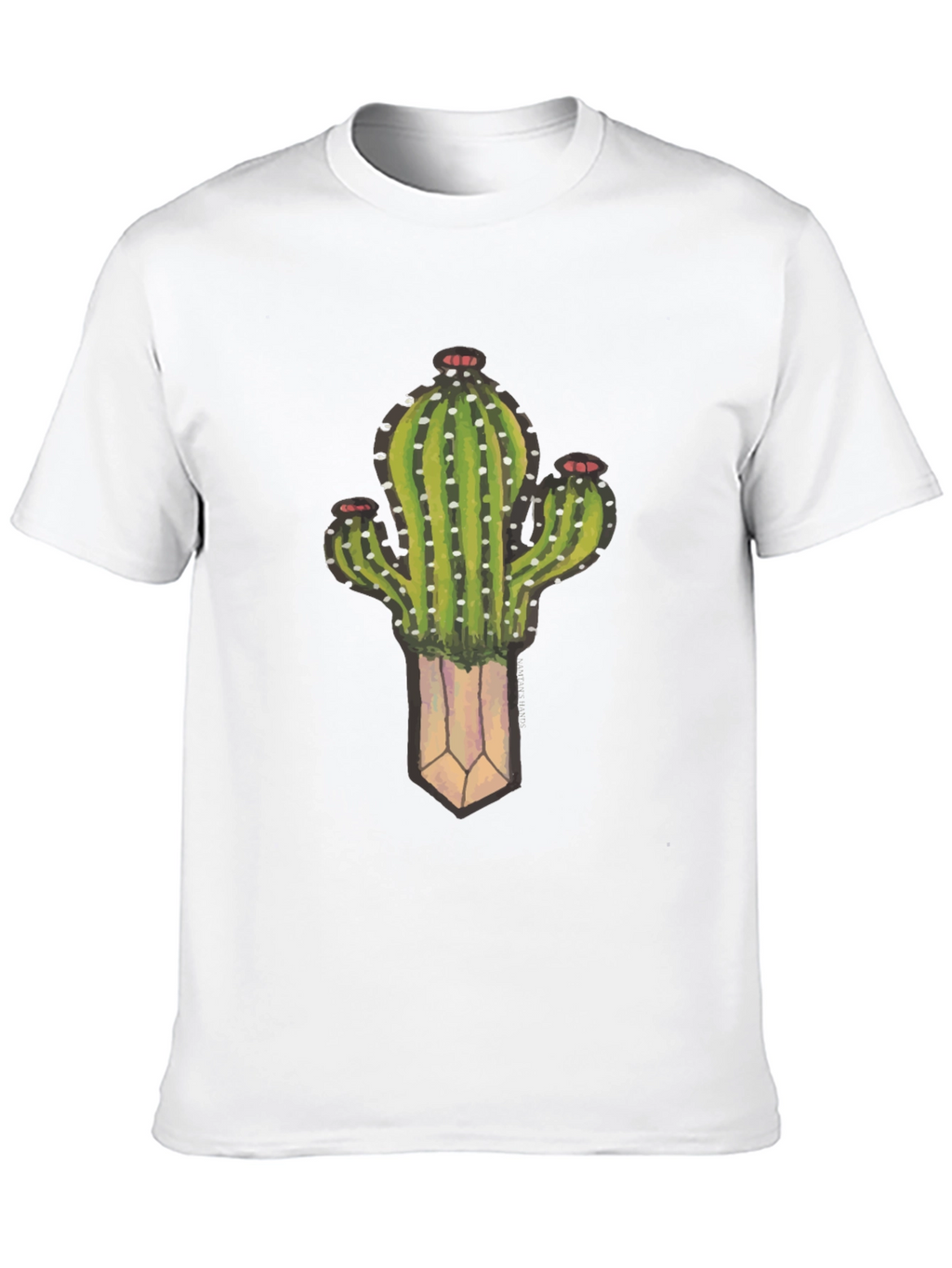 Cactus Plant Graphic Black T-Shirt