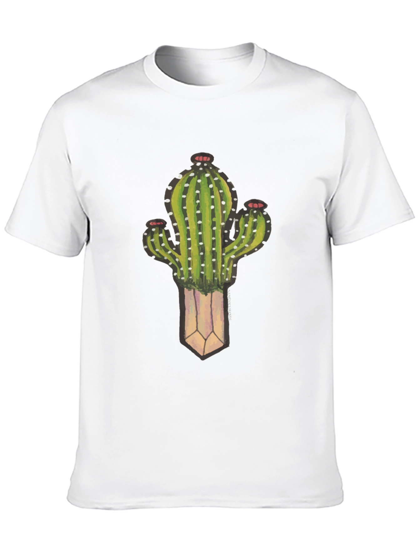 Cactus Plant Graphic Black T-Shirt