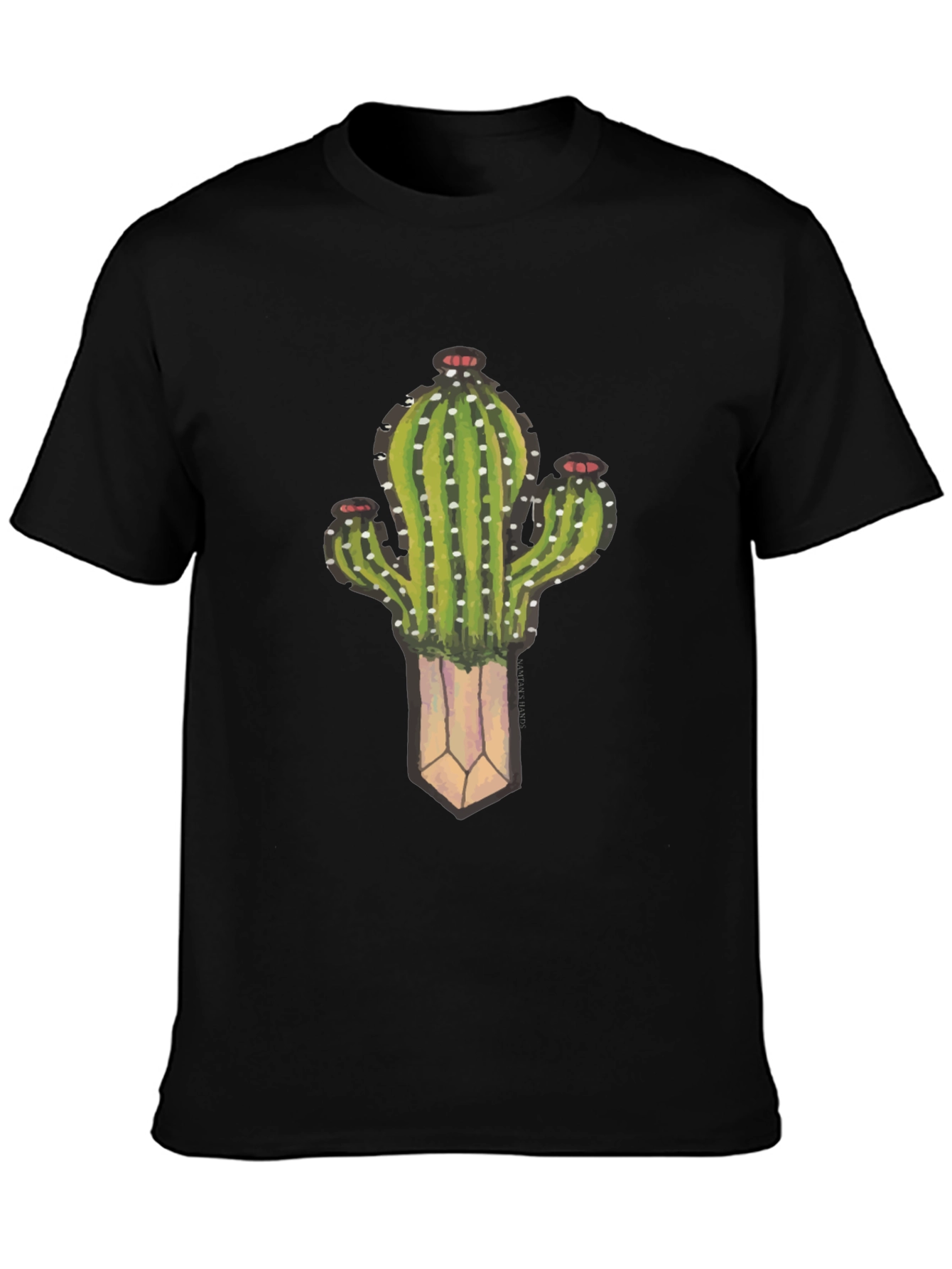 Cactus Plant Graphic Black T-Shirt