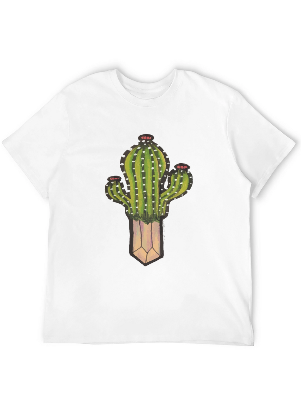 Cactus Plant Graphic Black T-Shirt