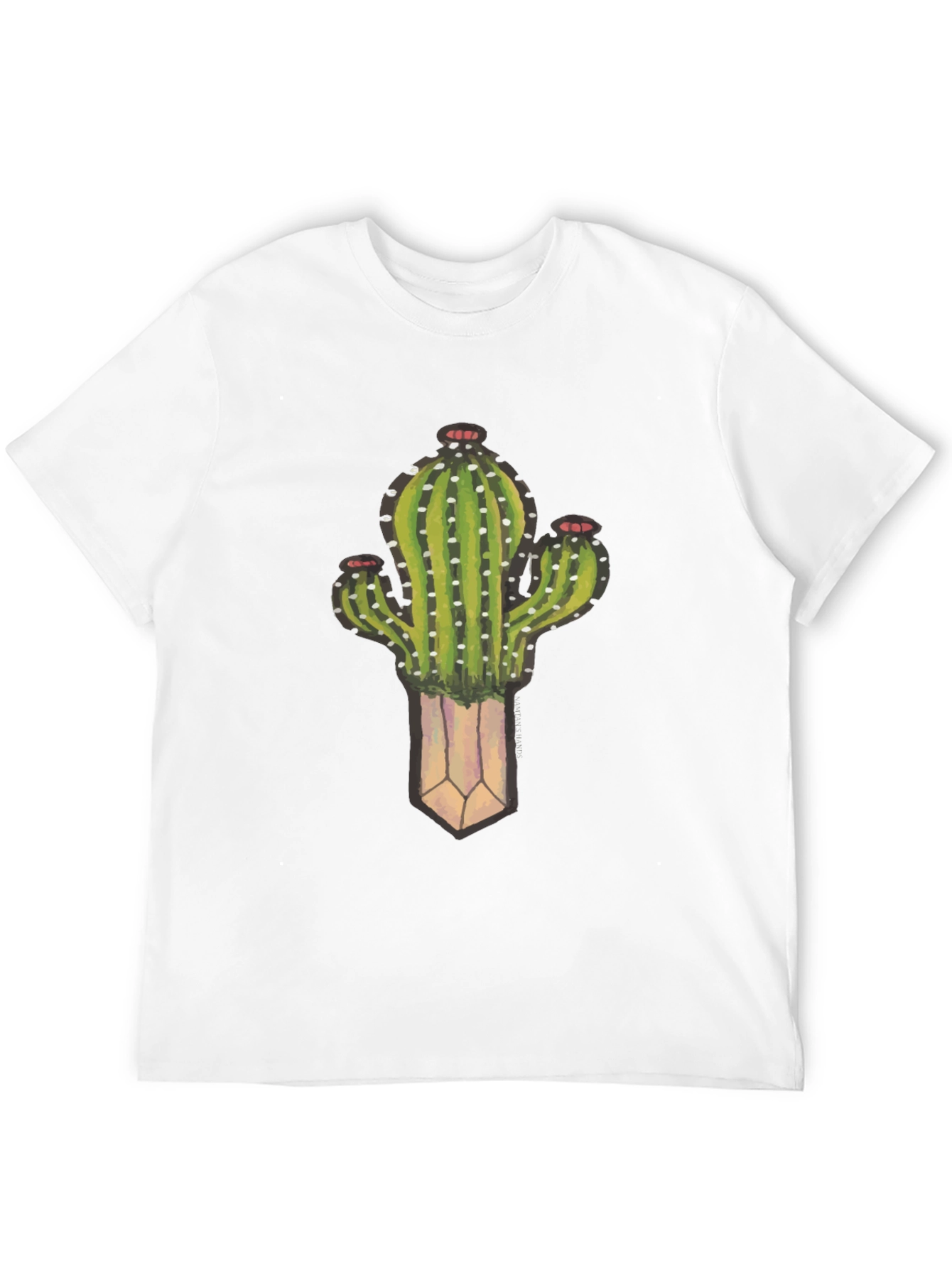 Cactus Plant Graphic Black T-Shirt