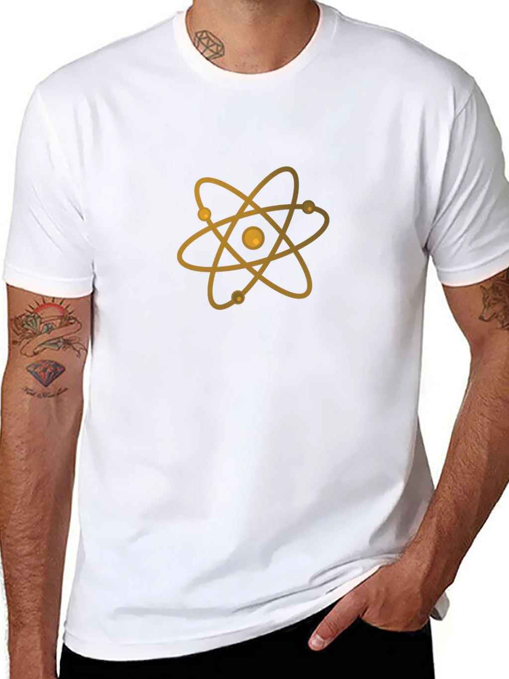 Atom Graphic T-Shirt - Black Science Tee