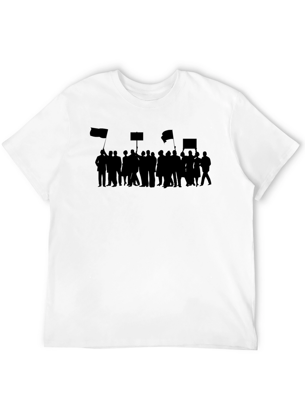 Protest Silhouette Graphic Tee - Black