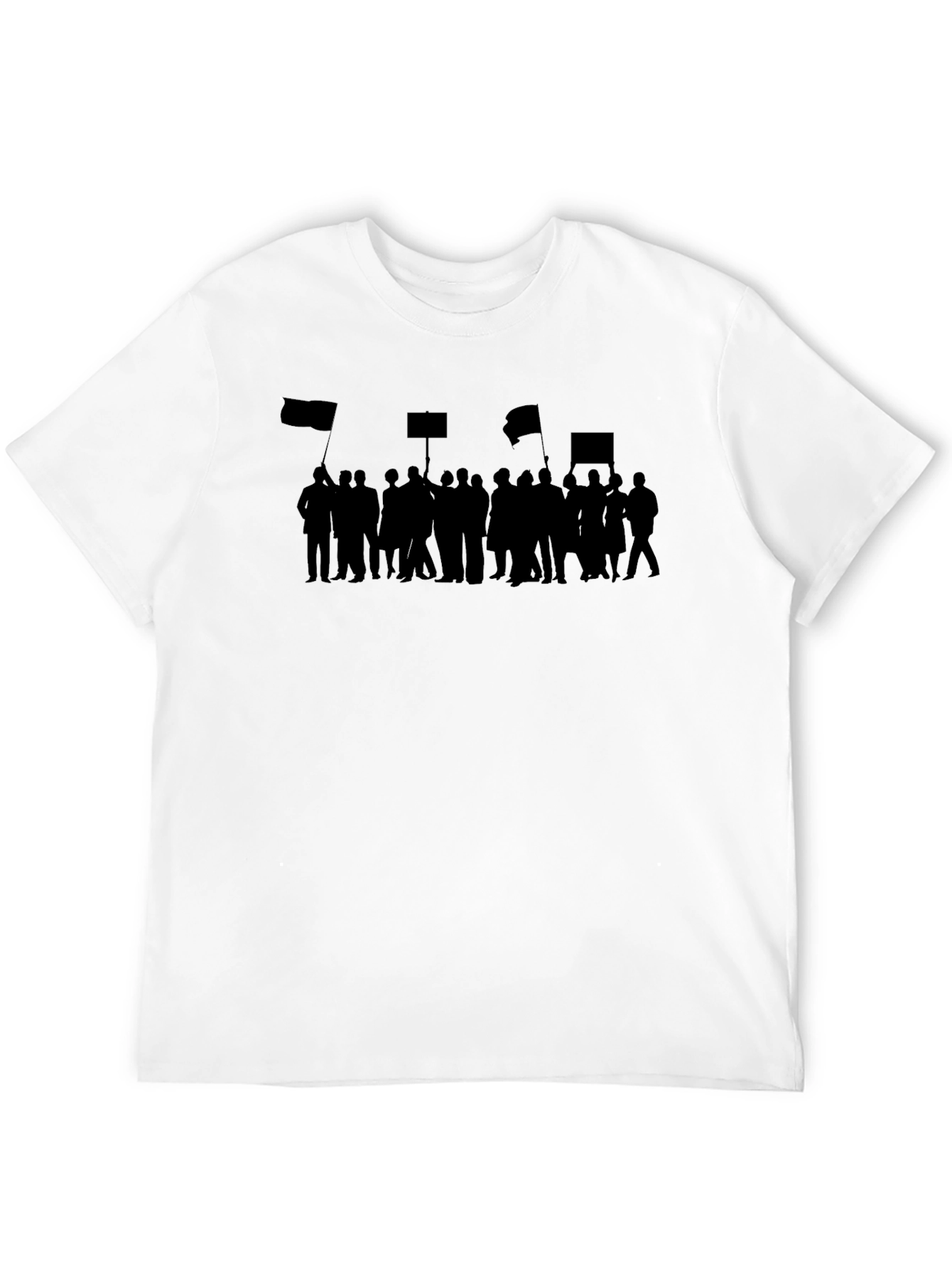 Protest Silhouette Graphic Tee - Black