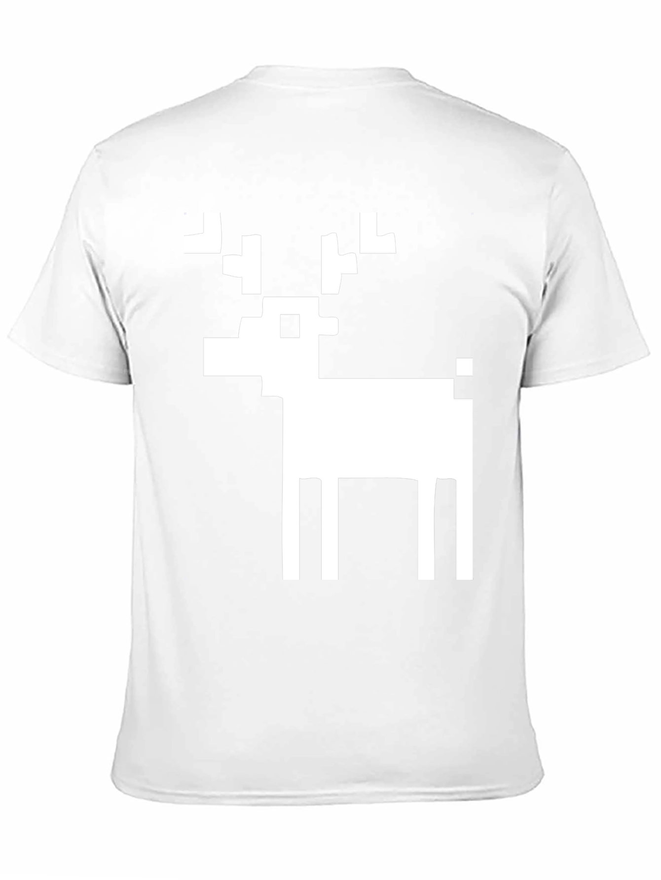 Pixel Reindeer Black Graphic Tee