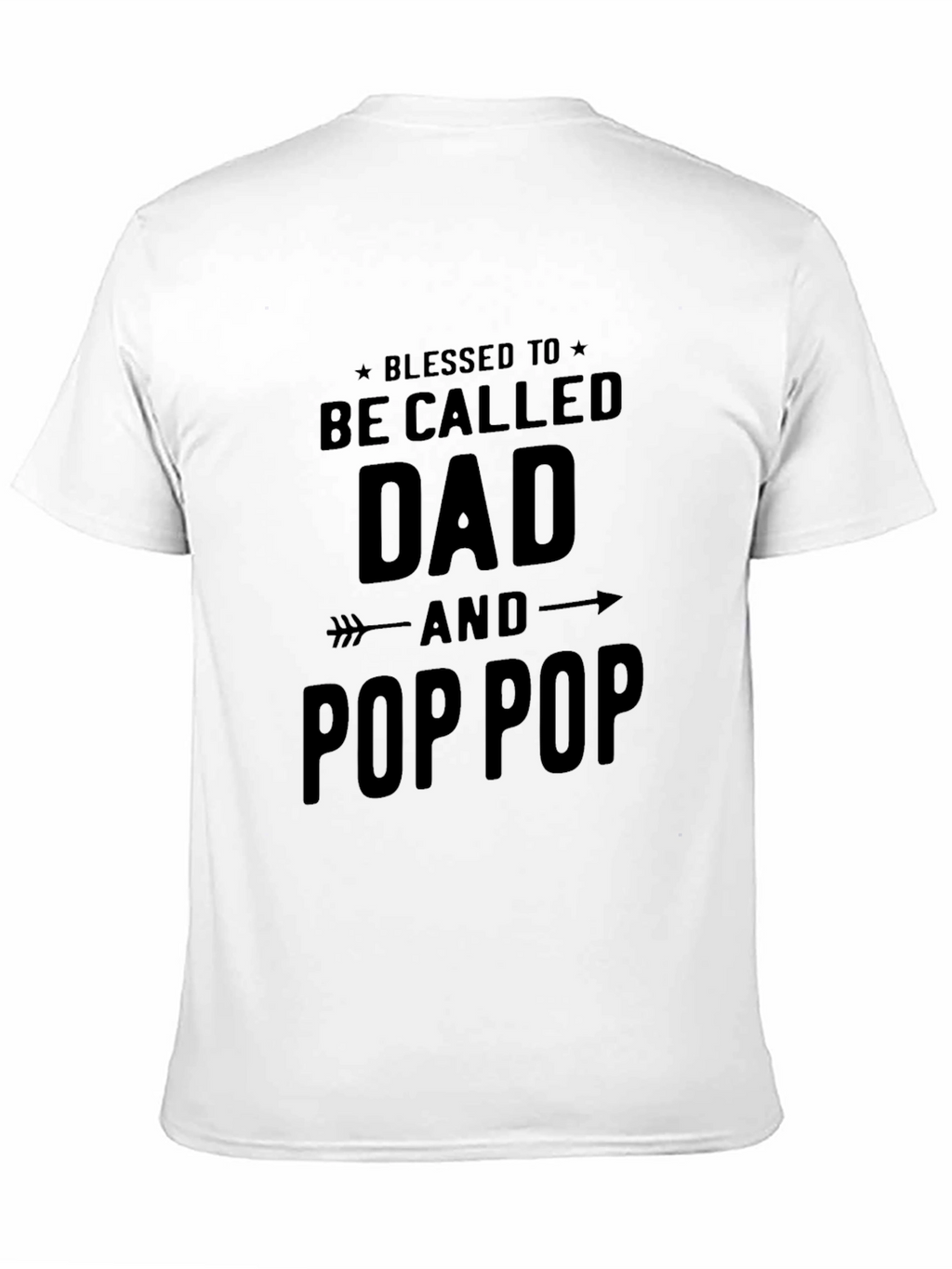 Blessed Dad and Pop Pop Black T-Shirt