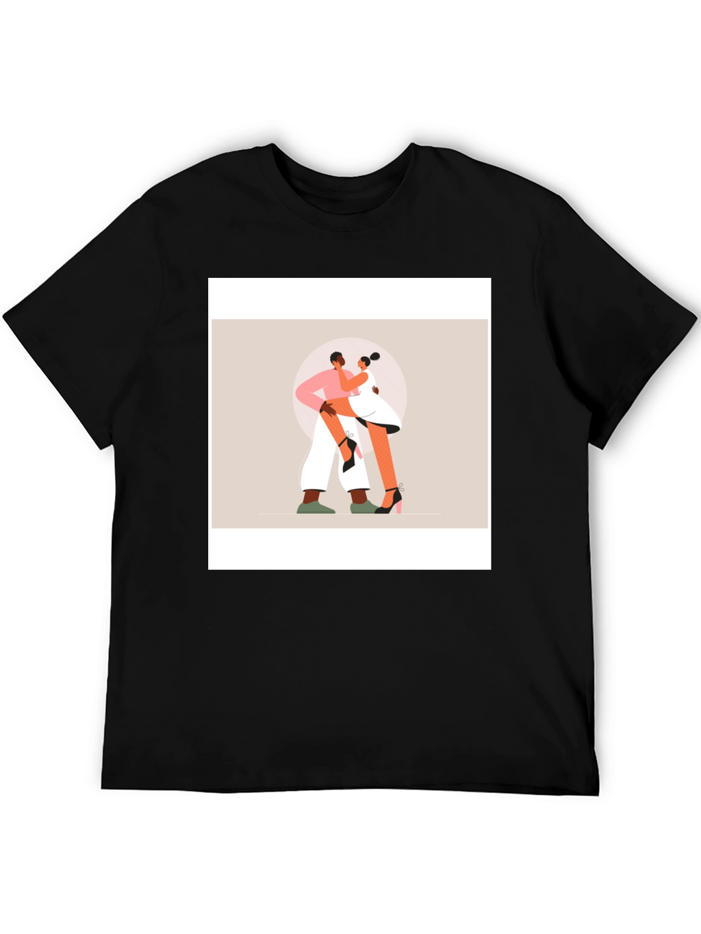 Romantic Dance Graphic Tee - Black