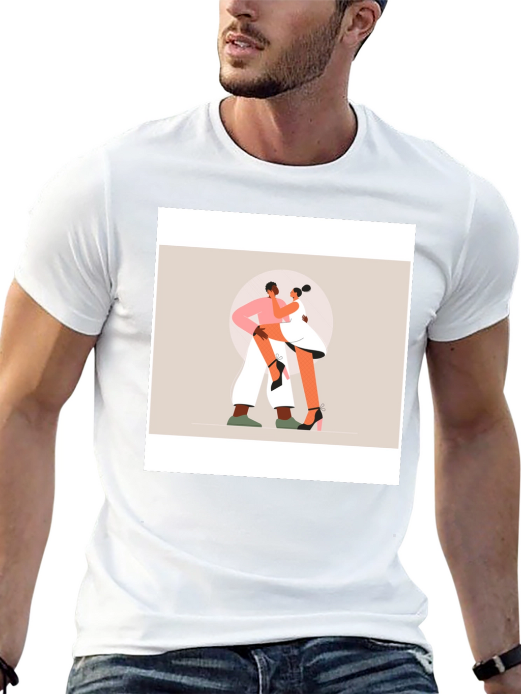 Romantic Dance Graphic Tee - Black