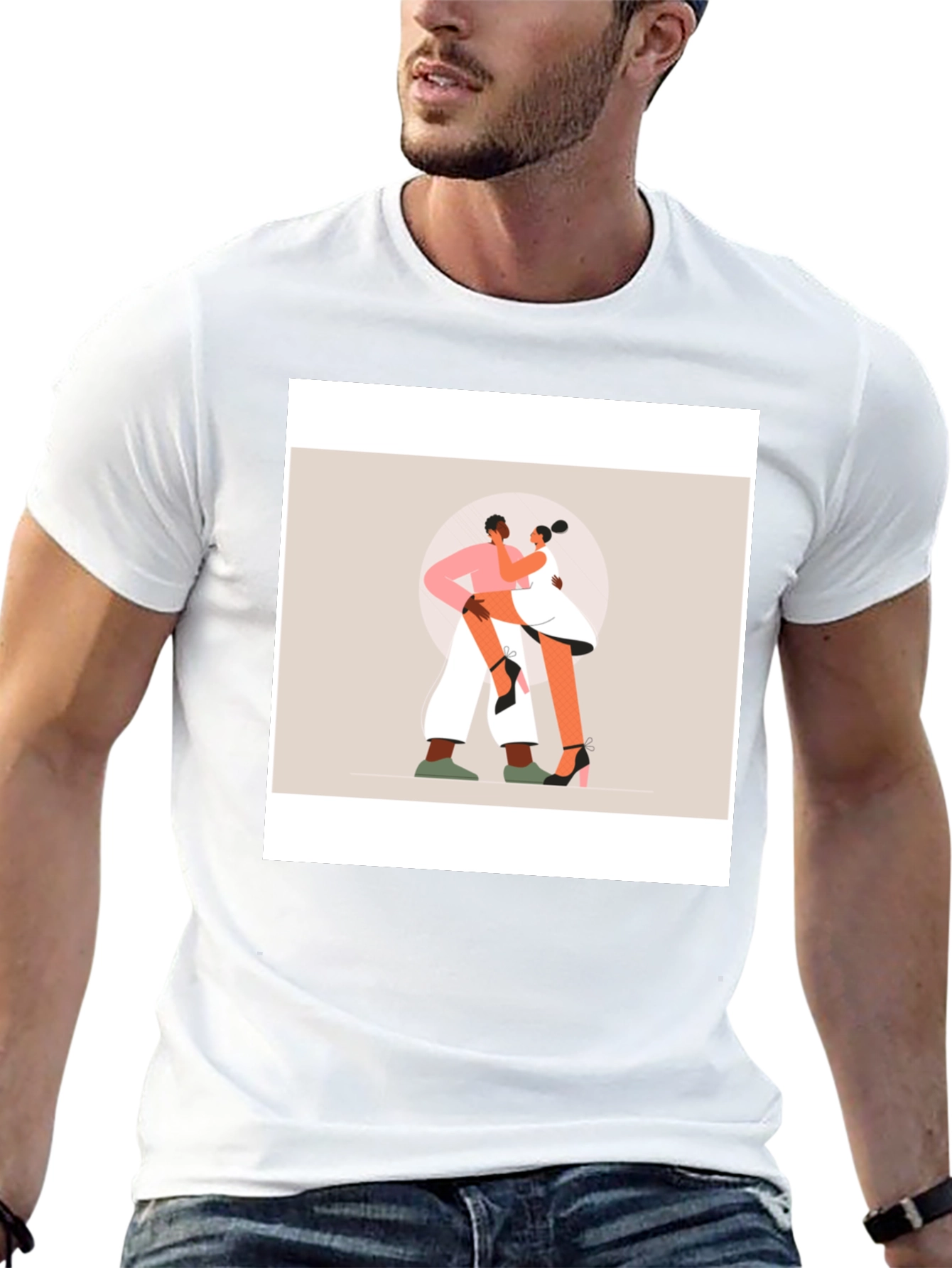 Romantic Dance Graphic Tee - Black