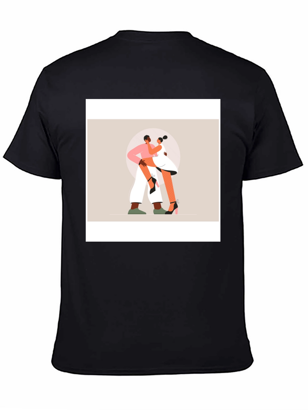 Romantic Dance Graphic Tee - Black