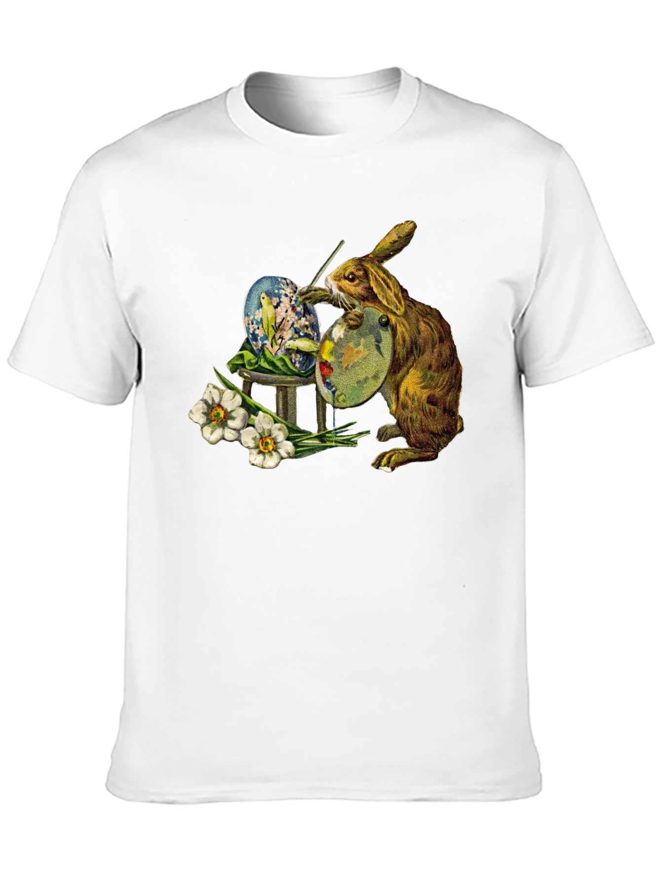 Easter Bunny Painting Egg T-Shirt