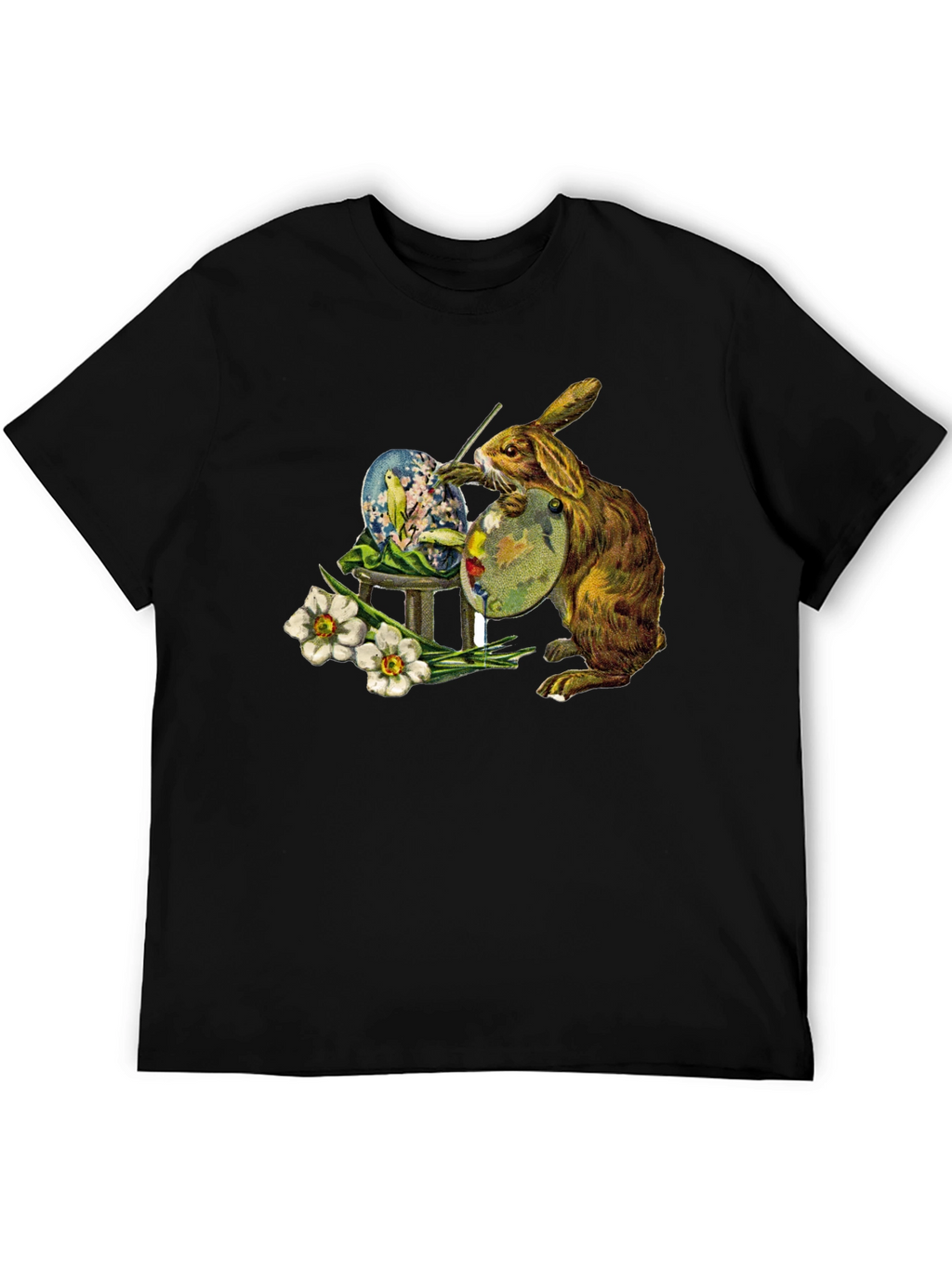 Easter Bunny Painting Egg T-Shirt