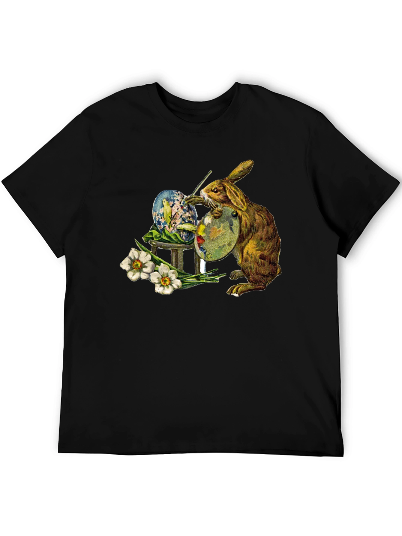 Easter Bunny Painting Egg T-Shirt