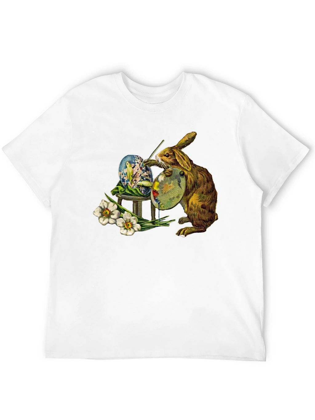 Easter Bunny Painting Egg T-Shirt