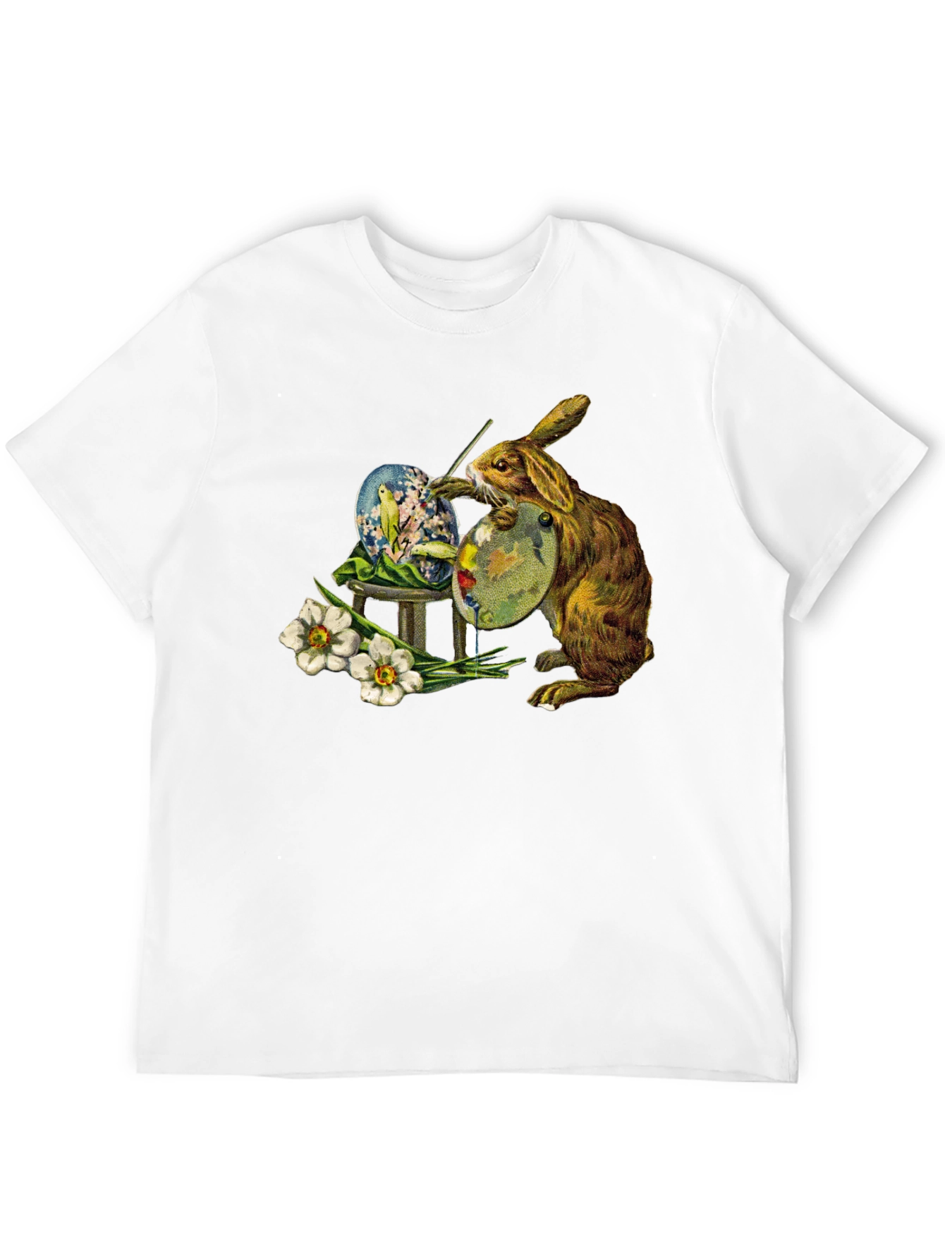 Easter Bunny Painting Egg T-Shirt