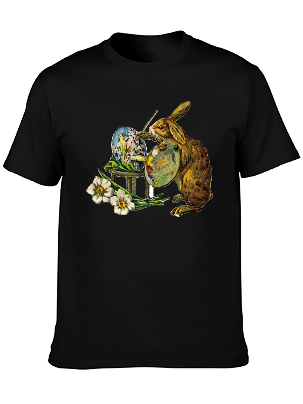 Easter Bunny Painting Egg T-Shirt