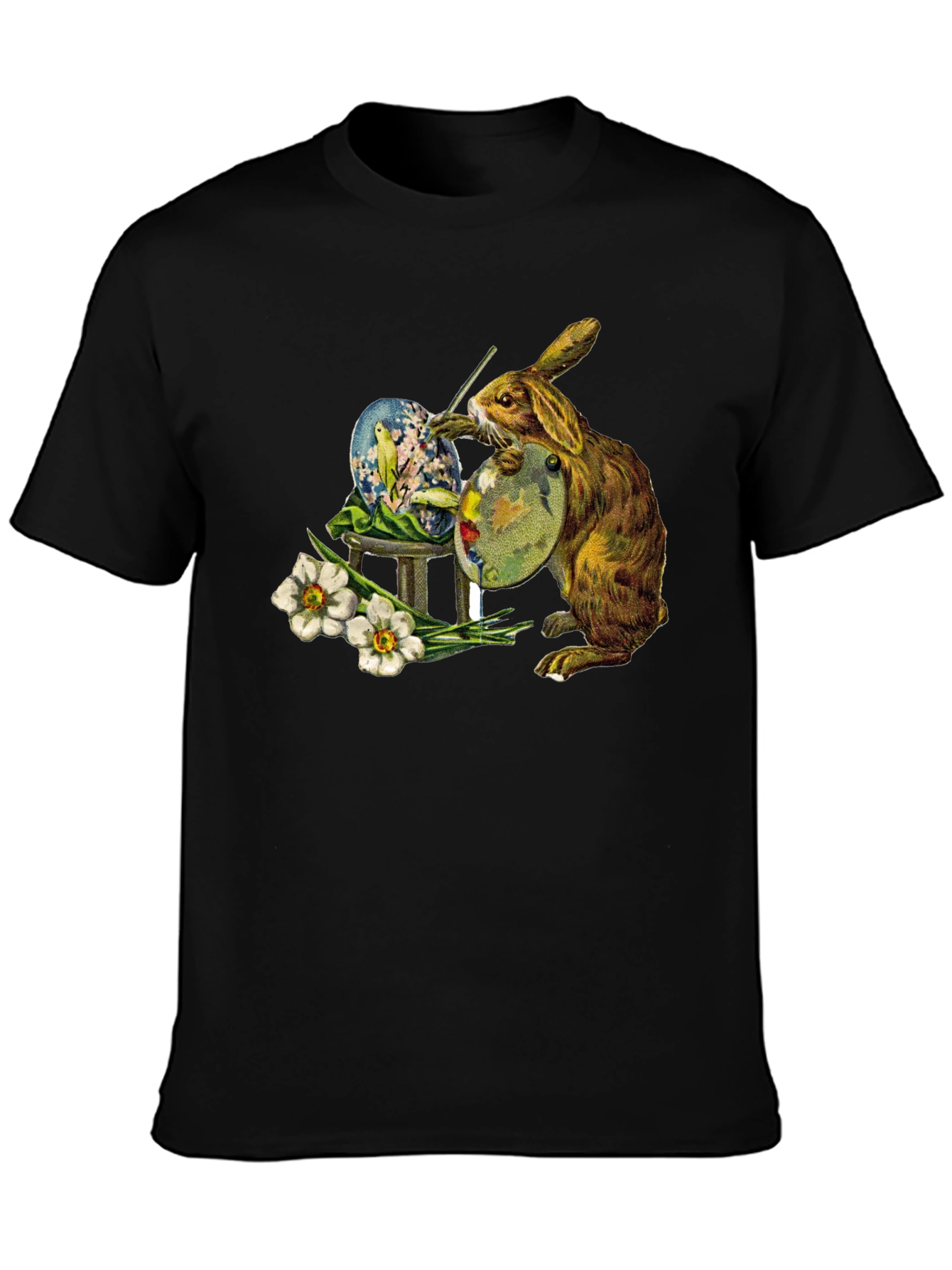 Easter Bunny Painting Egg T-Shirt