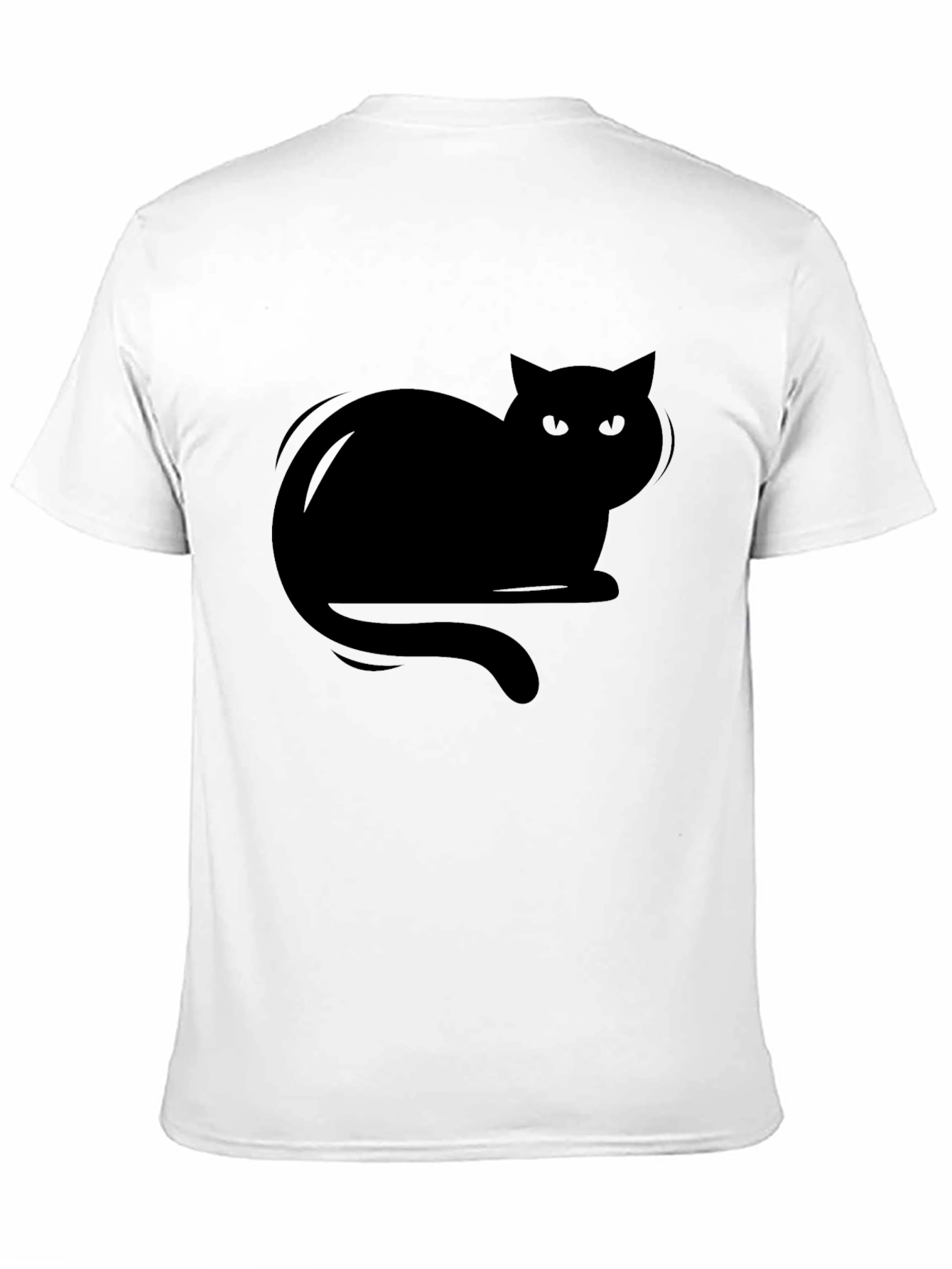 Black Cat Graphic T-Shirt - Mens Casual Tee