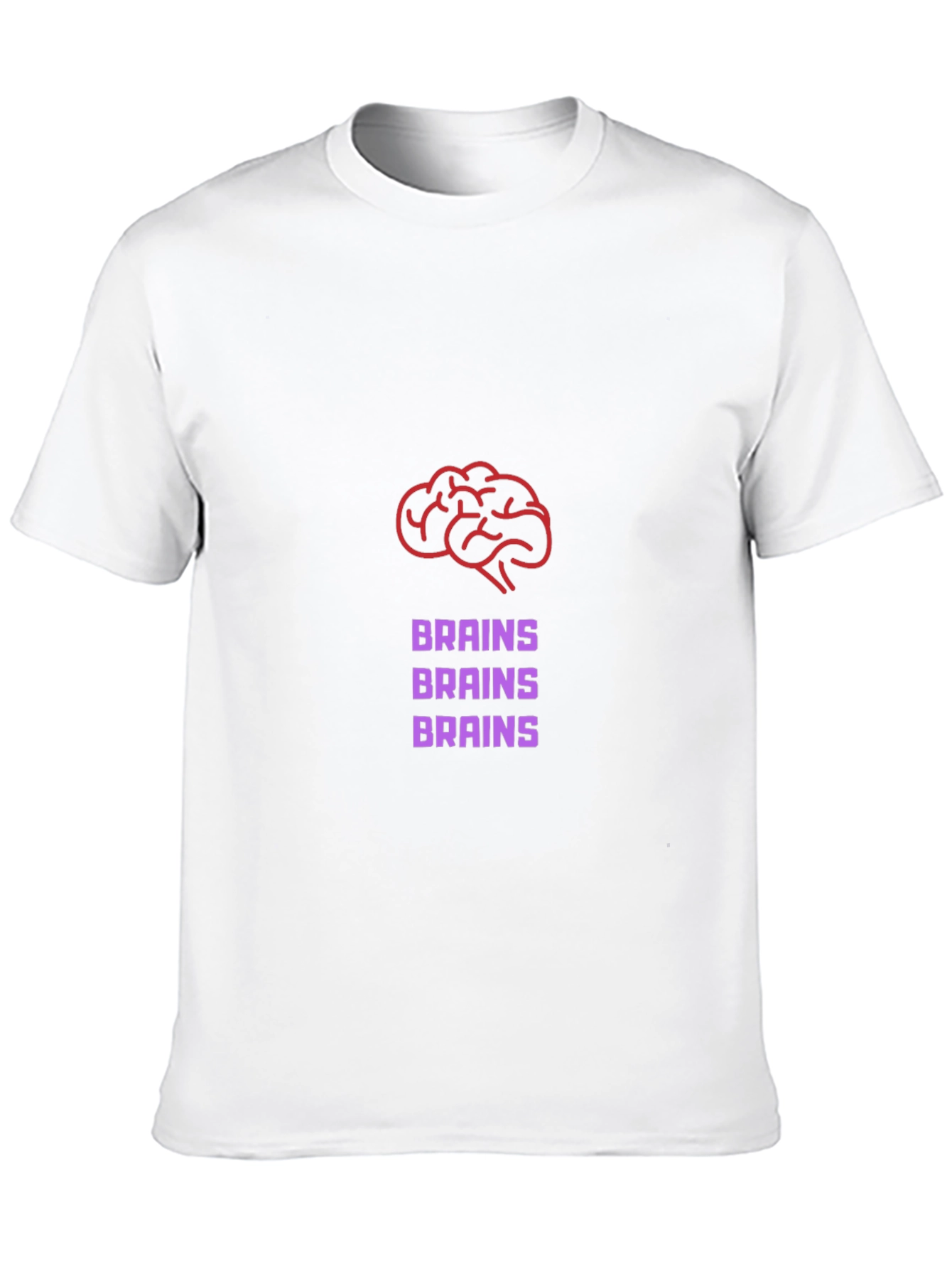 Brains Graphic Tee - Funny Zombie T-Shirt