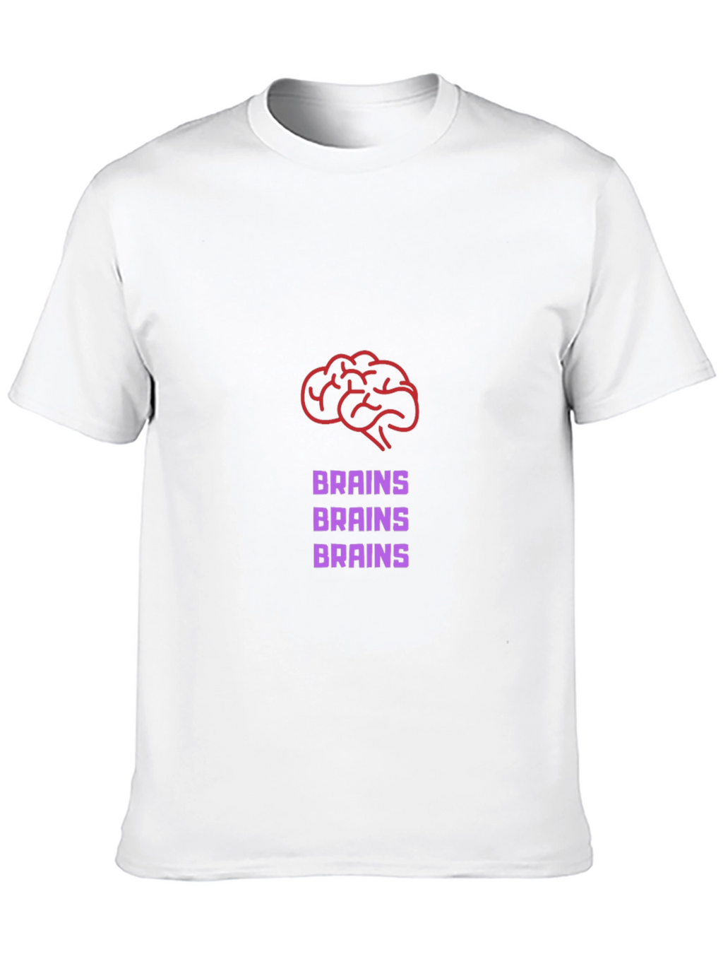 Brains Graphic Tee - Funny Zombie T-Shirt