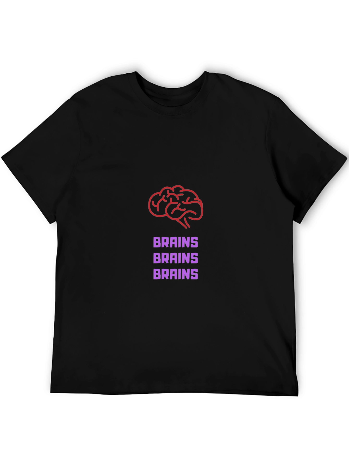 Brains Graphic Tee - Funny Zombie T-Shirt