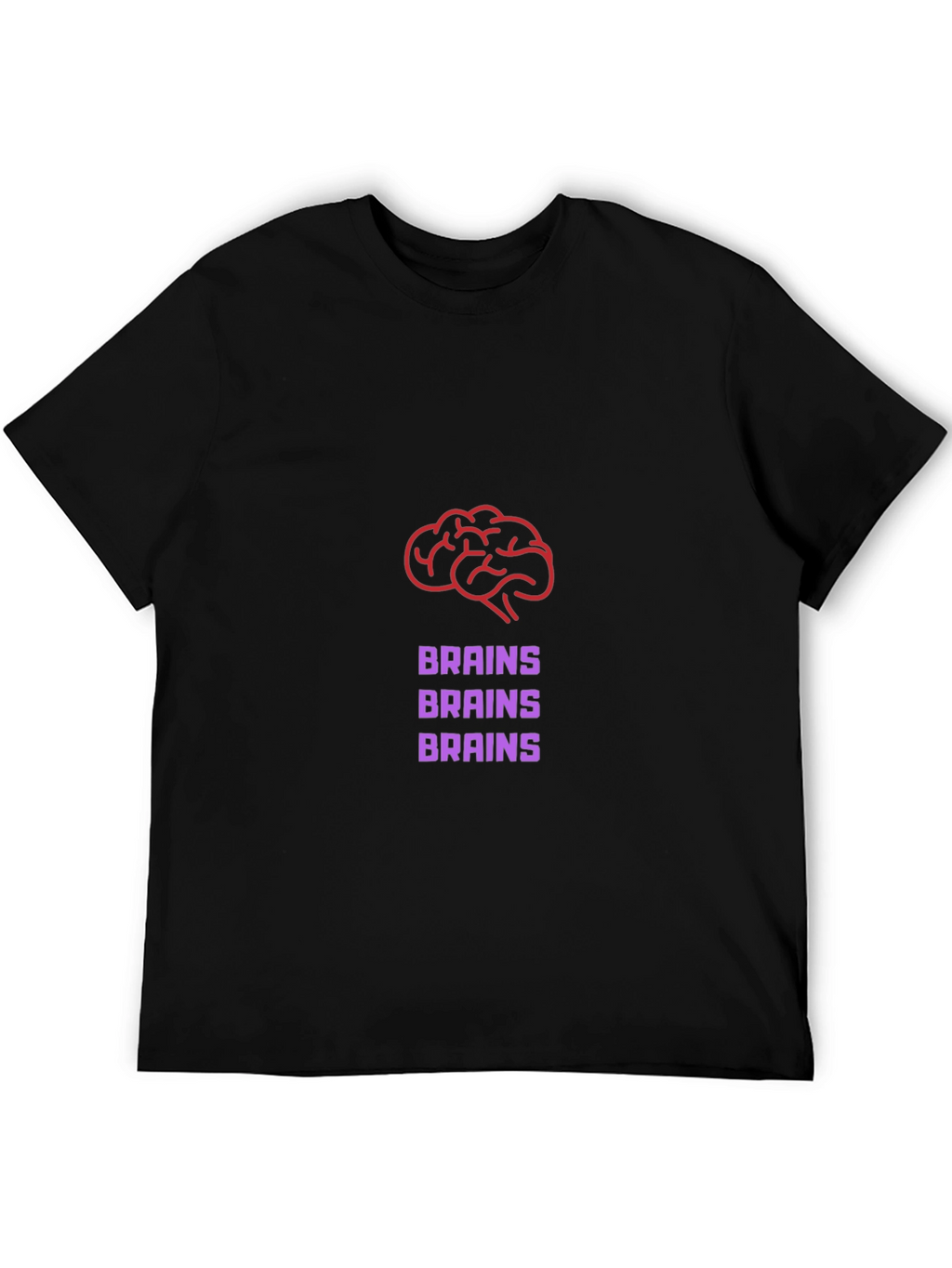 Brains Graphic Tee - Funny Zombie T-Shirt