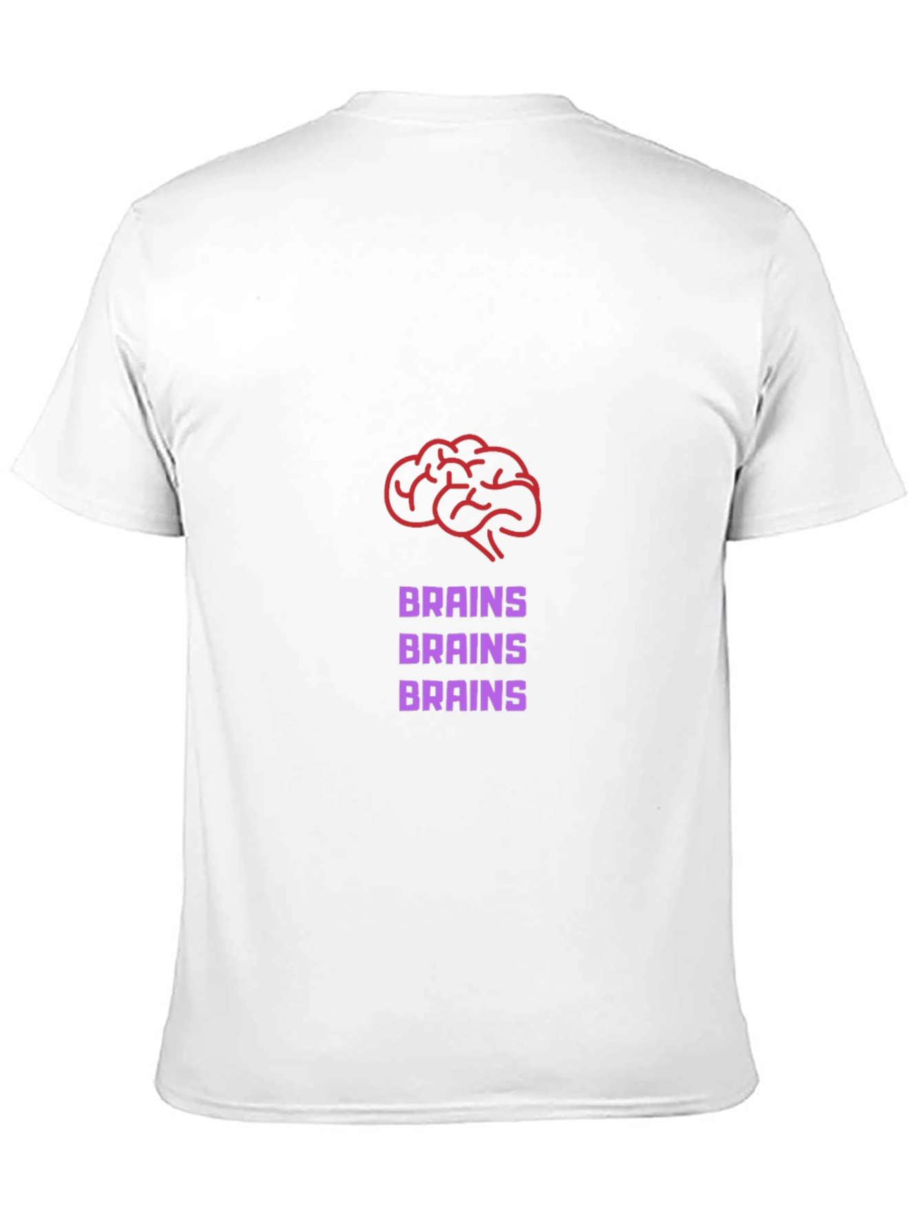 Brains Graphic Tee - Funny Zombie T-Shirt