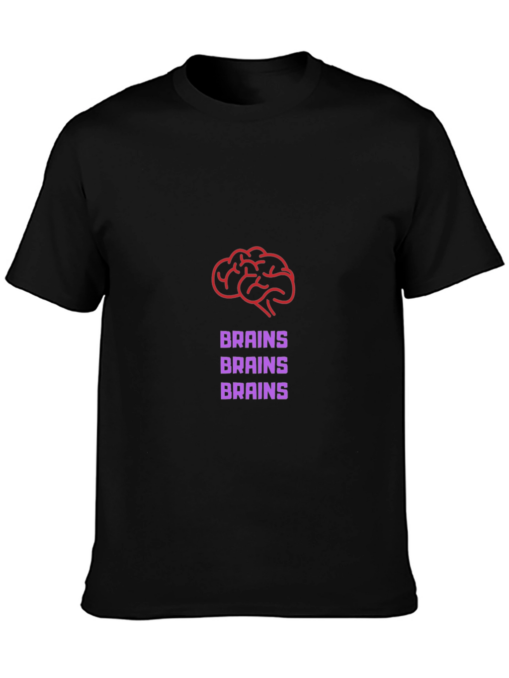 Brains Graphic Tee - Funny Zombie T-Shirt