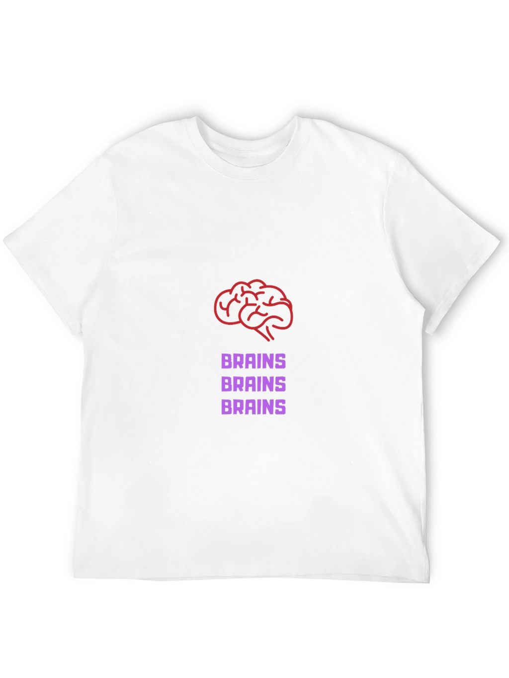 Brains Graphic Tee - Funny Zombie T-Shirt