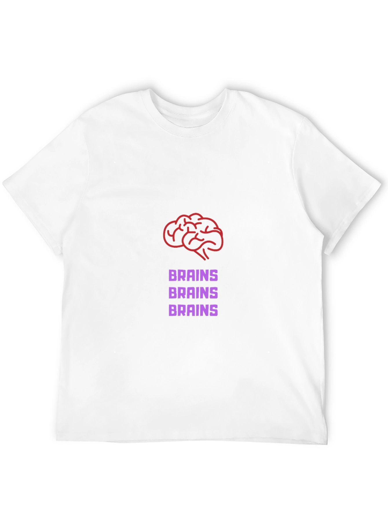 Brains Graphic Tee - Funny Zombie T-Shirt