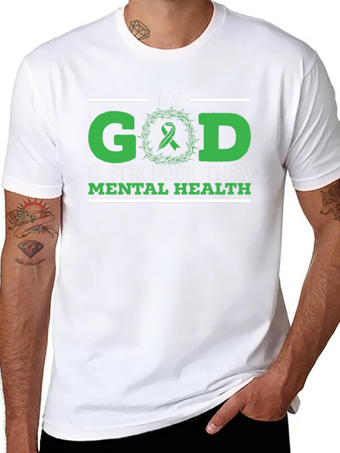 My God is Stronger Than Mental Health T-Shirt