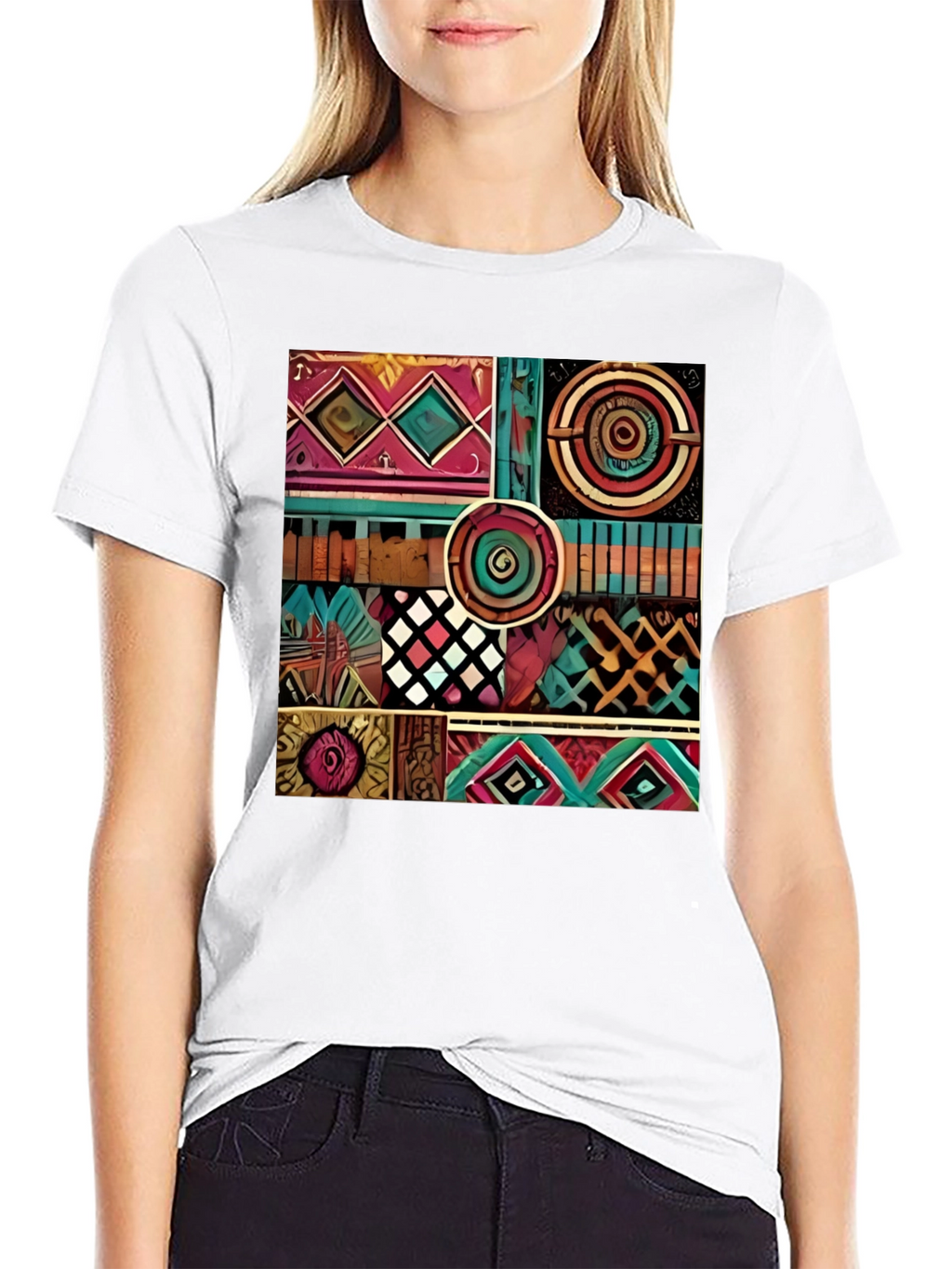 Abstract Pattern Graphic Print T-Shirt